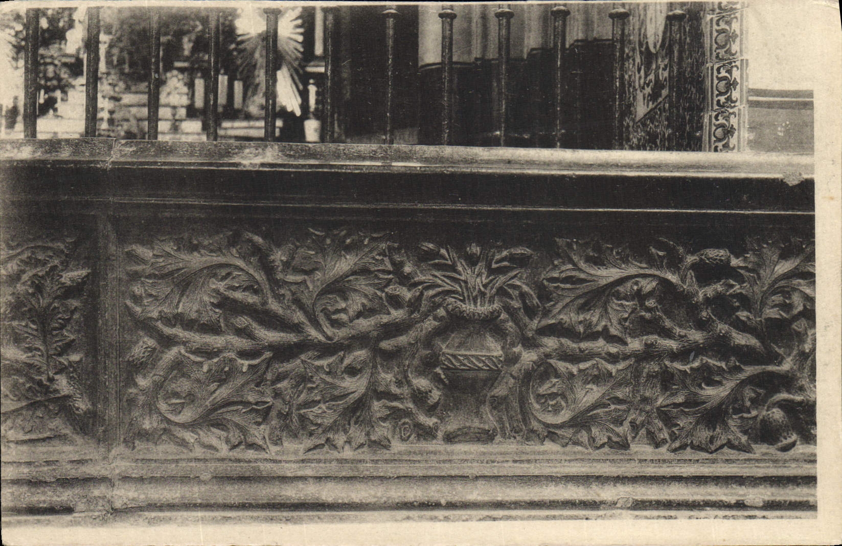 Iglesia de la decoración de la POSTAL de la VENDIMIA