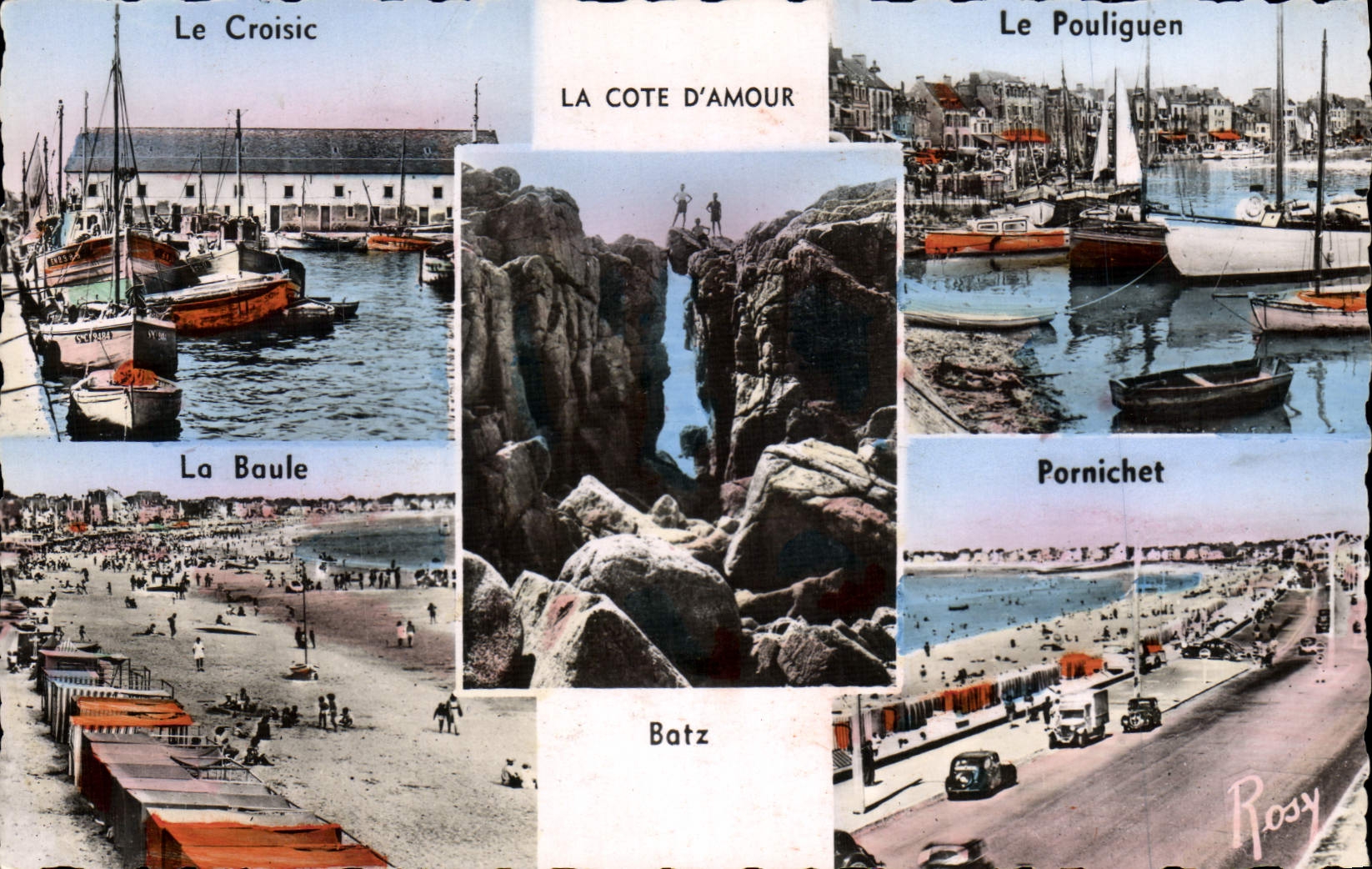 POSTAL MODERNA Croisic la dimensión del amor Pouliguen Pornichet La Baule Batz