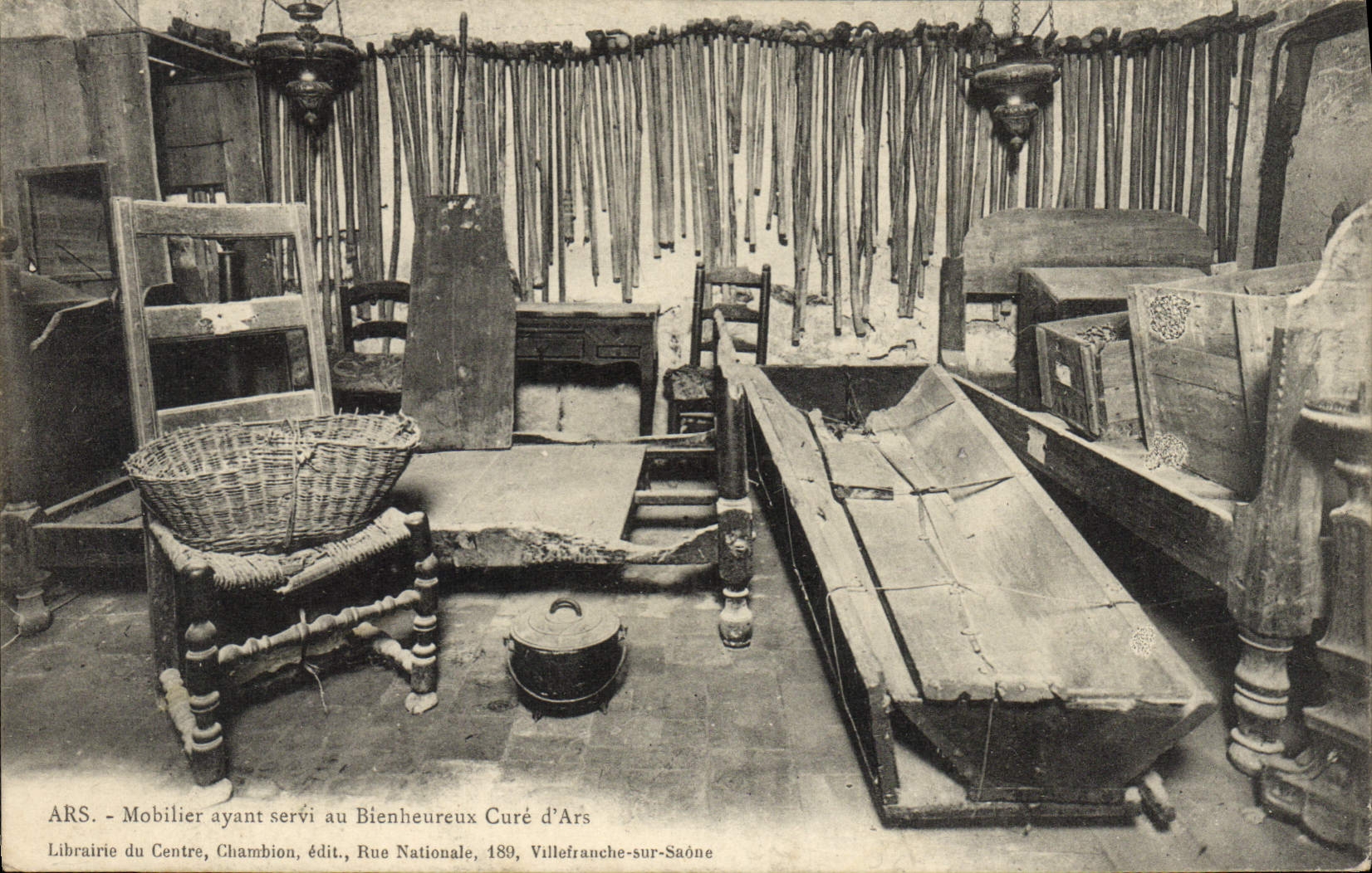 VINTAGE POSTCARD Ars Mobilier Having been used for Happy cleans D' Ars