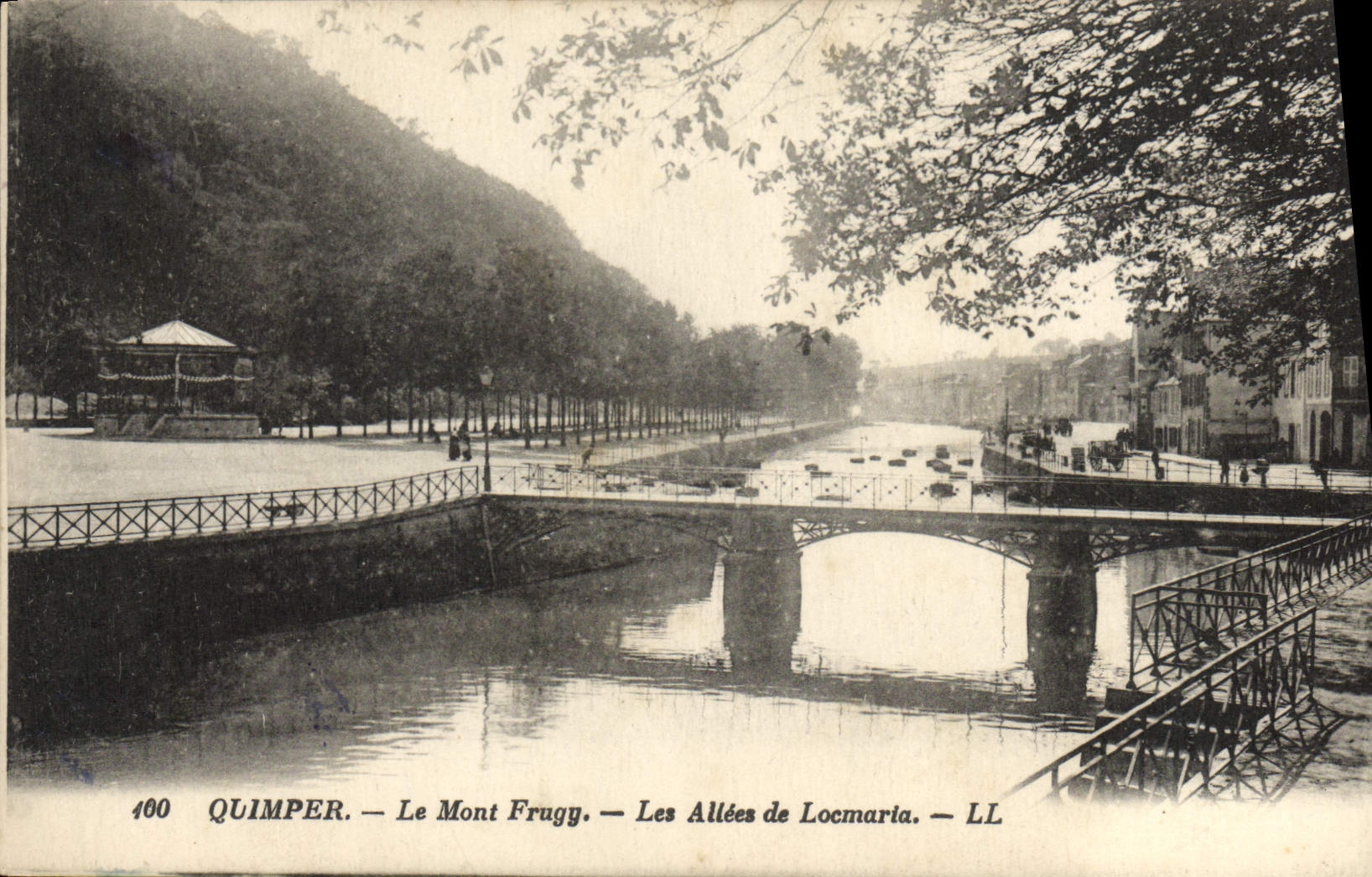 VINTAGE POSTCARD Quimper the Frugy Mount Alleys of Locmarla