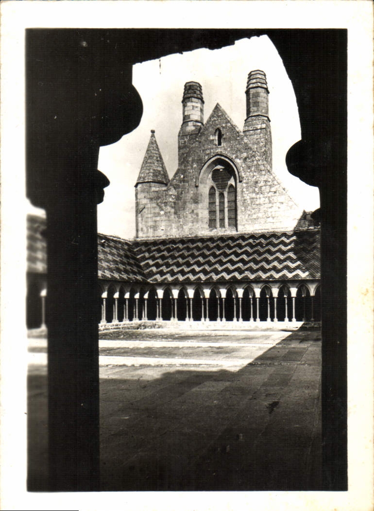 MODERN CARD Abbey Of Mont Saint Michel the Cloister