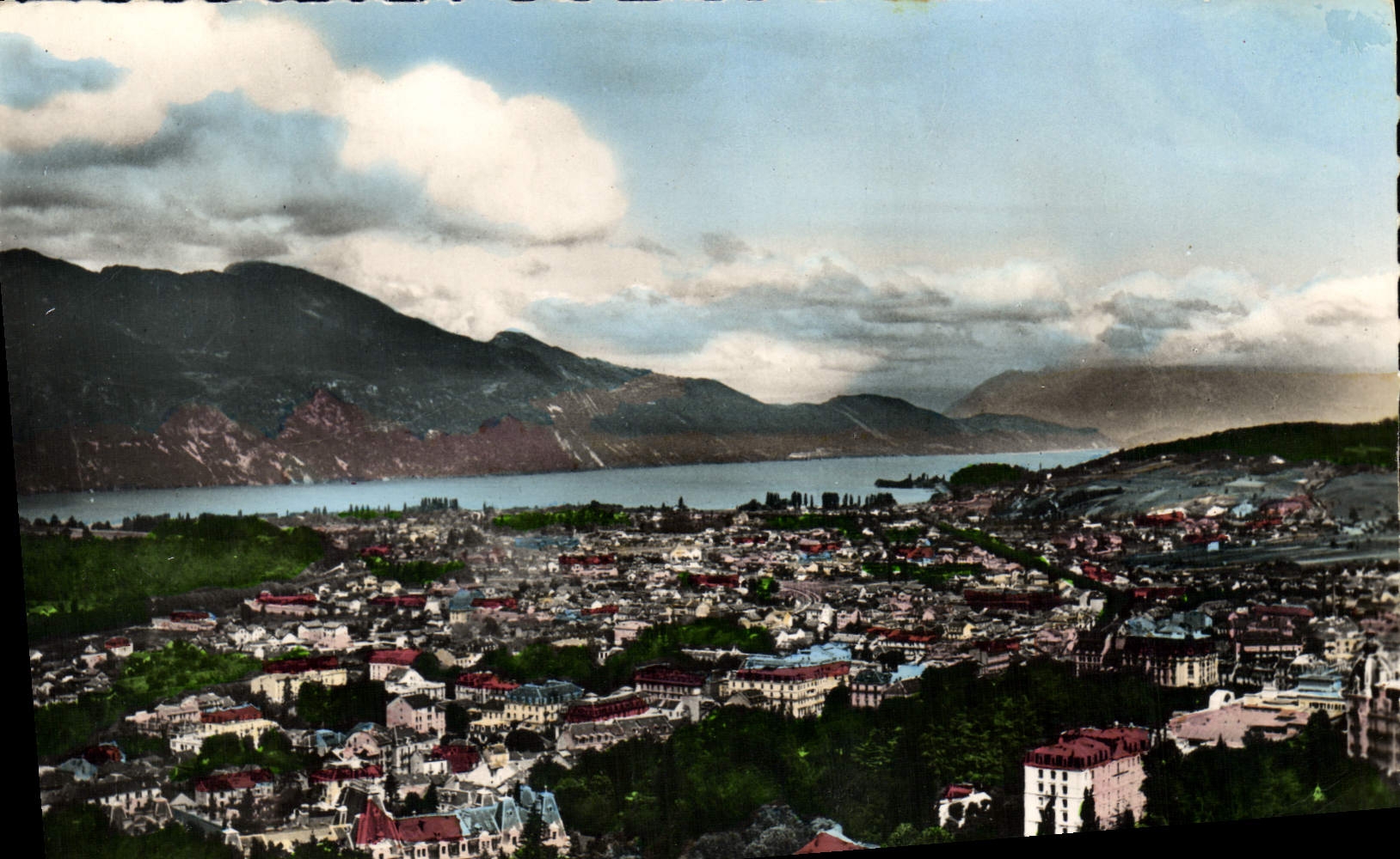 CPM Aix les Bains Vue Prise du Panoramic La montagne de la dent du chat