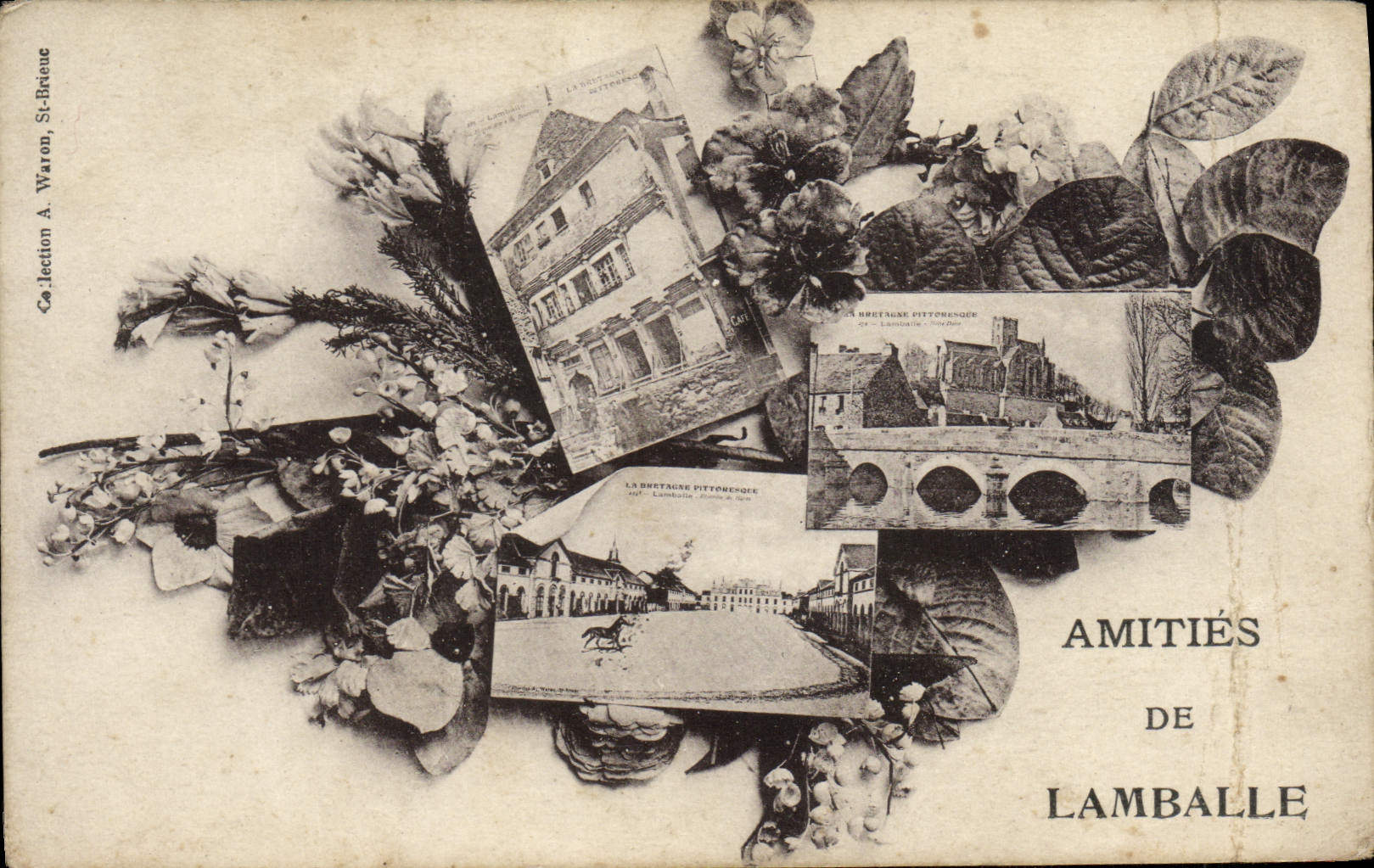VINTAGE POSTCARD Friendships De Lamballe