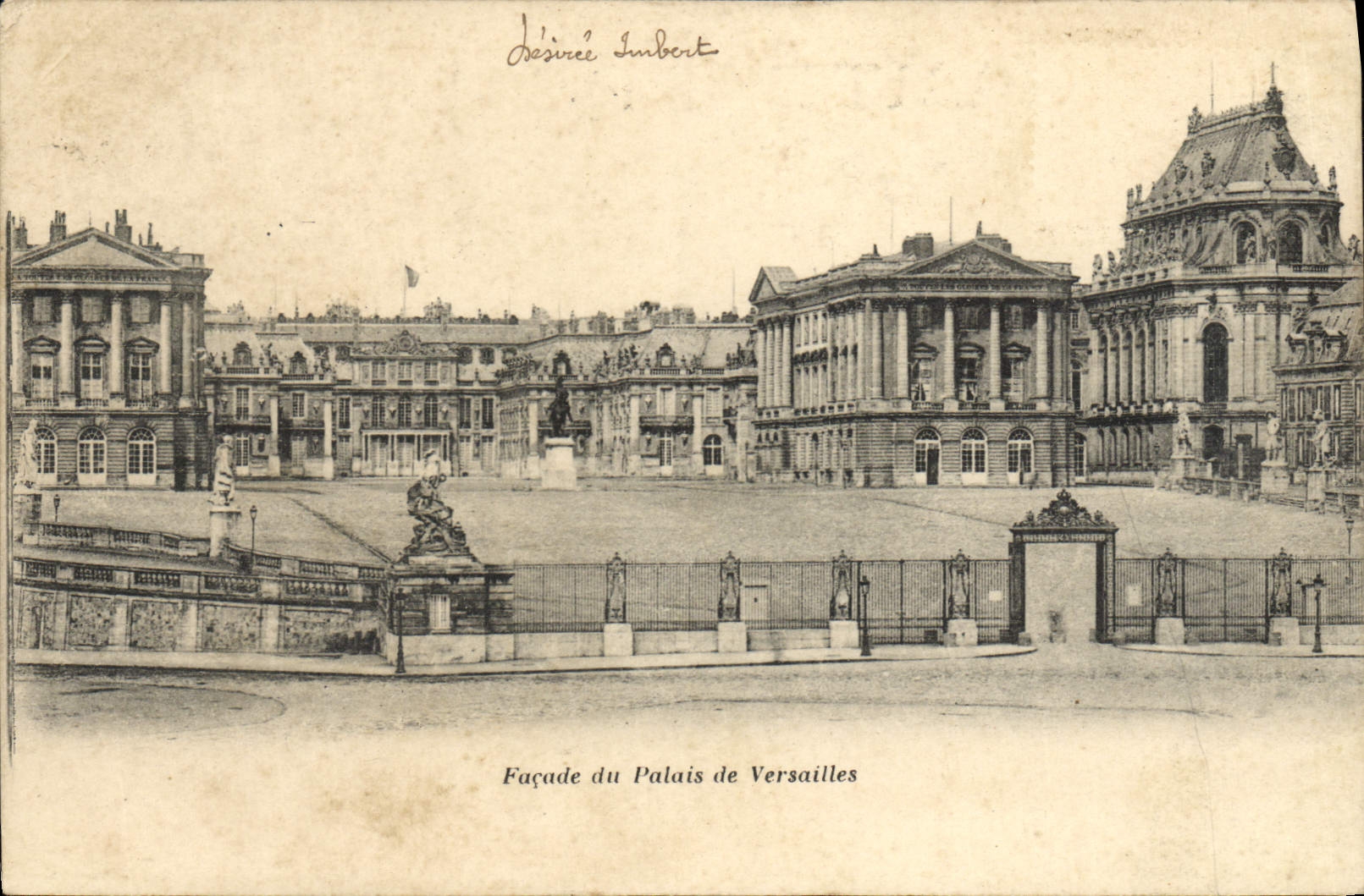 CPA Facade Du Palais de Verailles