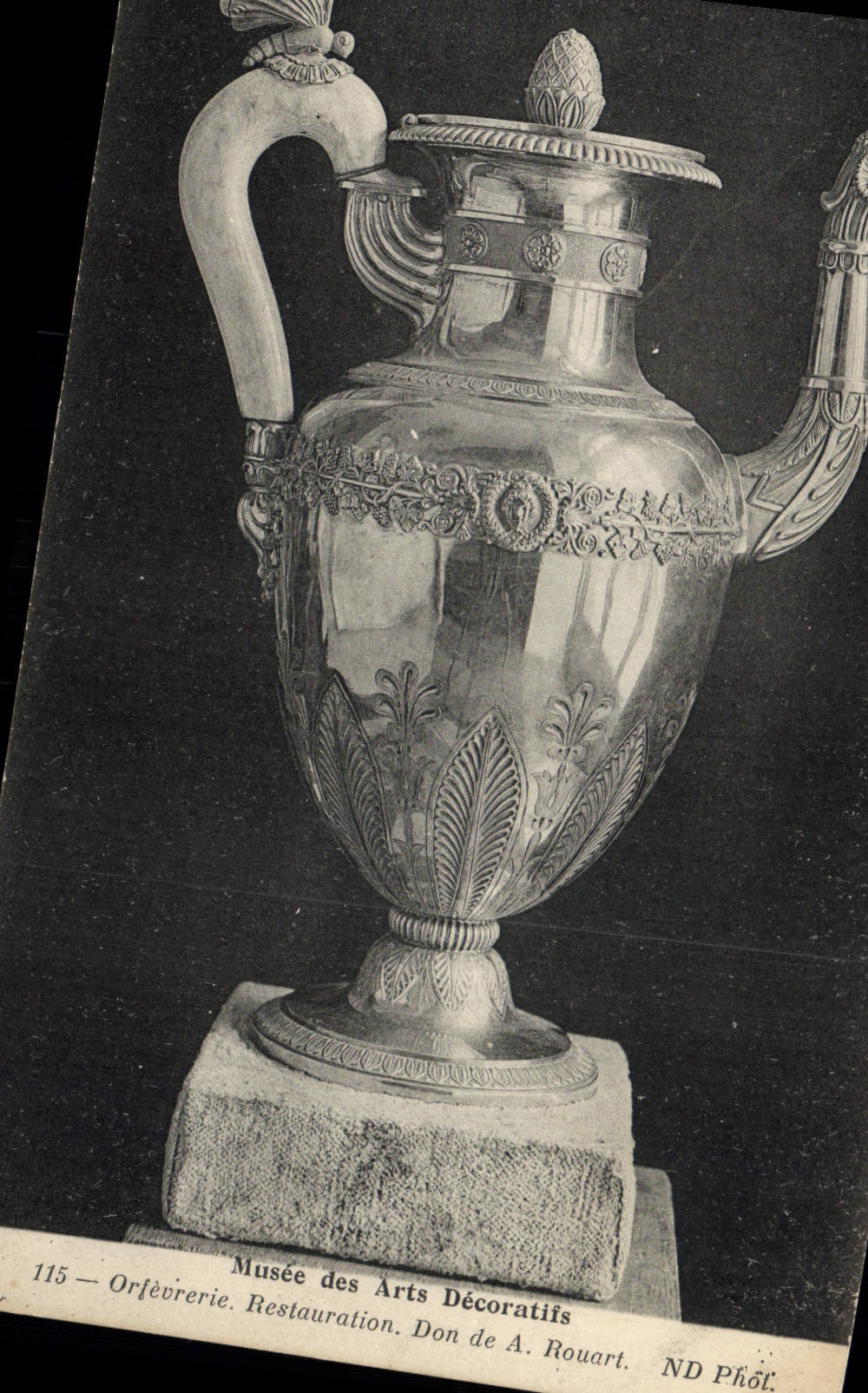 Museo de la POSTAL de la VENDIMIA del restaurantion decorativo Rouart de Goldsmithery de los artes