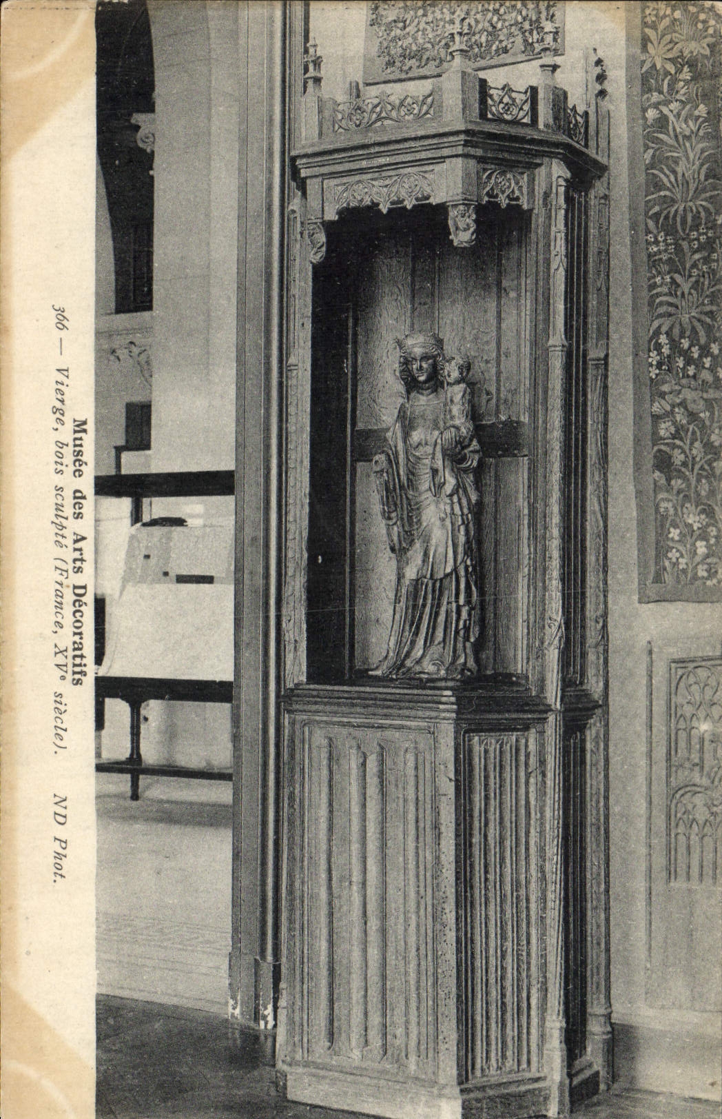 Museo de la POSTAL de la VENDIMIA de la Virgen decorativa de los artes