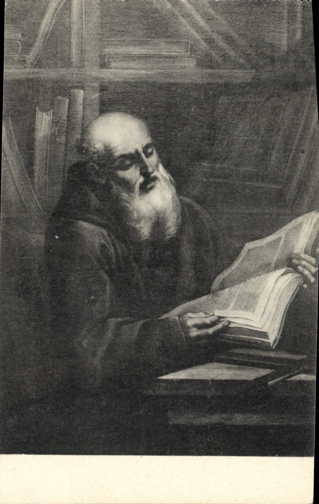 VINTAGE POSTCARD Cuadro Del Doniniquinno San Lorenzo de Brindiz Convento de Capuchinos