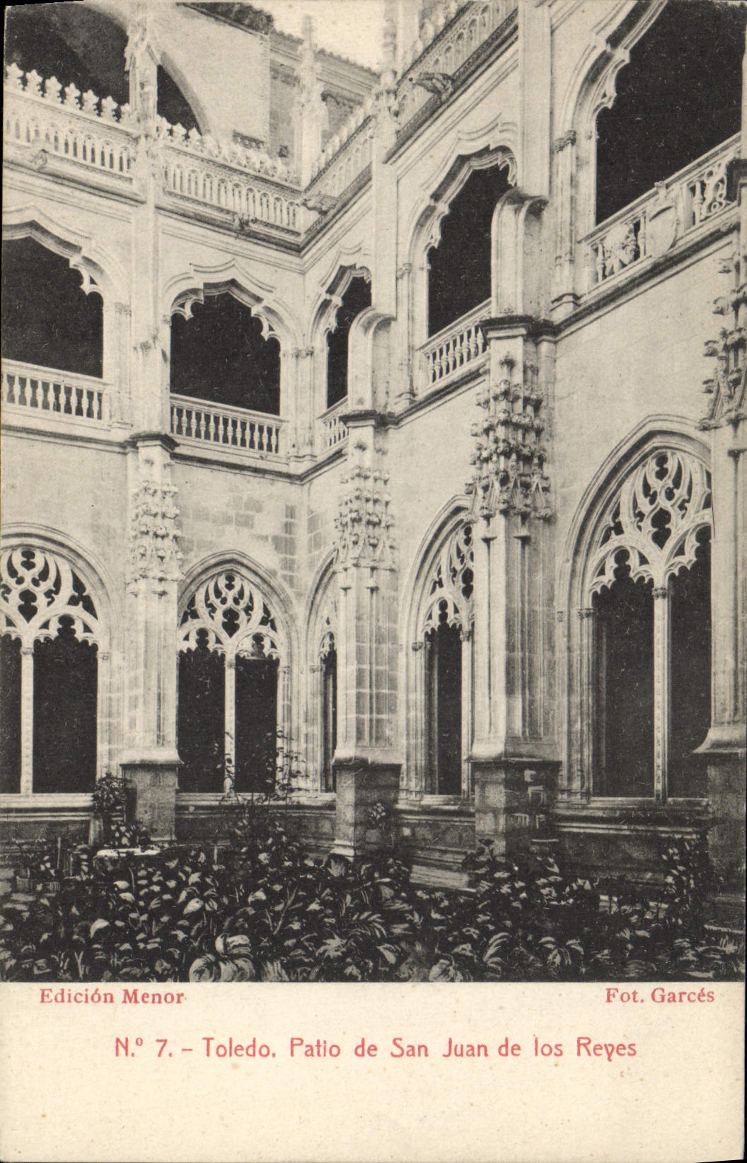 VINTAGE POSTCARD Toledo Patio of San Juan de Los Reyes