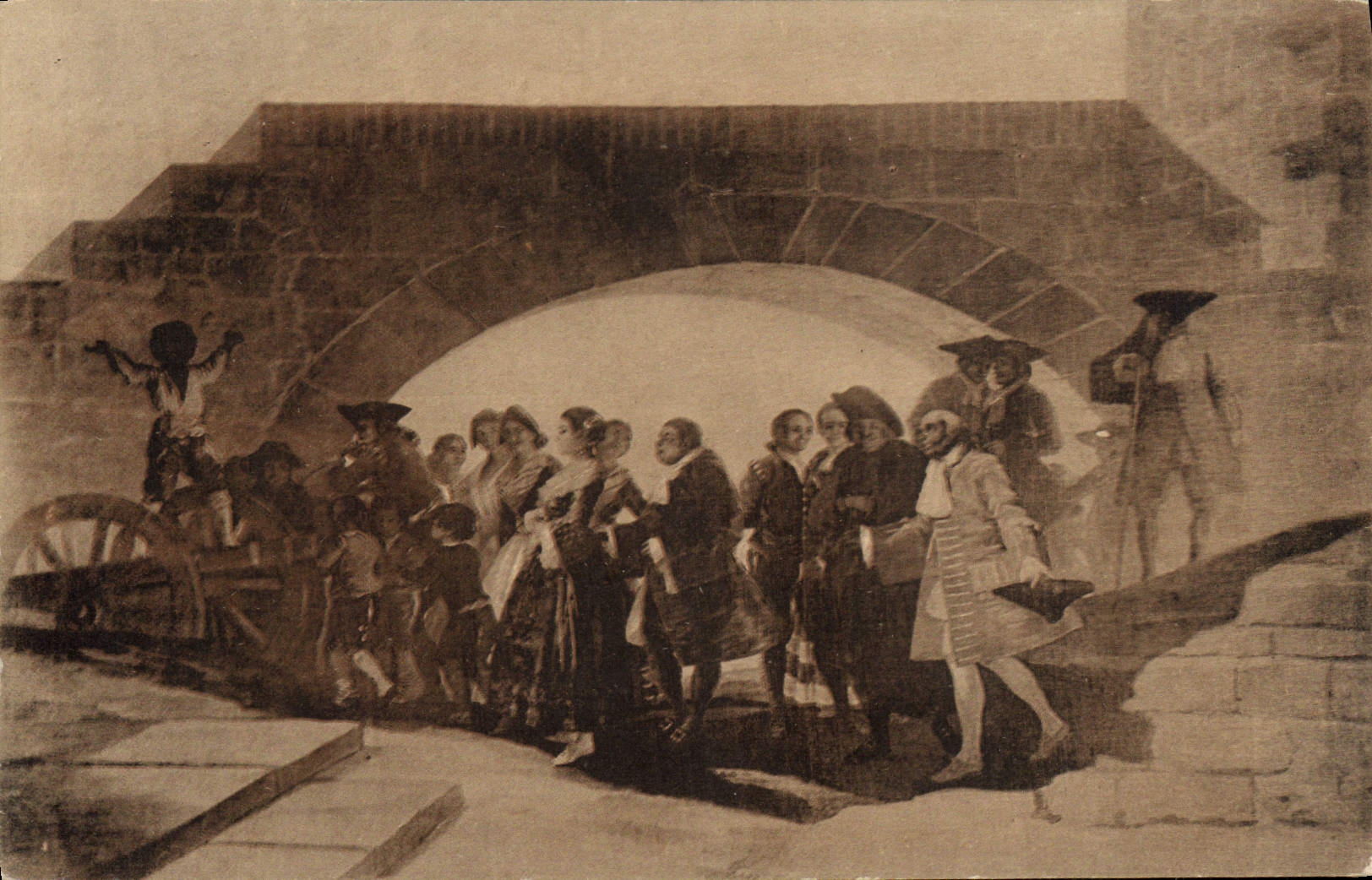 VINTAGE POSTCARD Boda Museo Del Pardo Goya