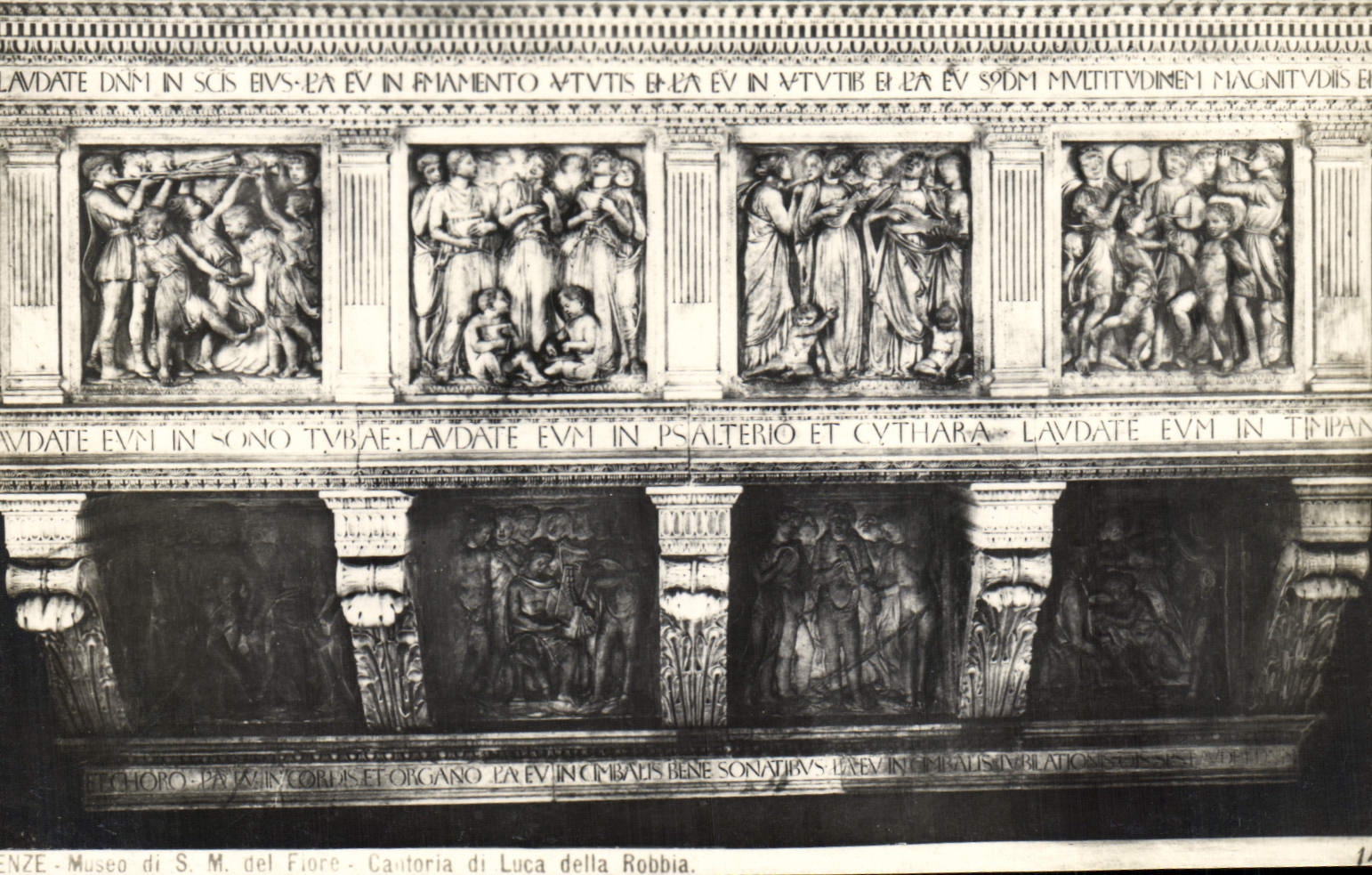 Della Robia de Firenze Museo I S Sr. Del Fiore Cantoria di Luca de la POSTAL de la VENDIMIA