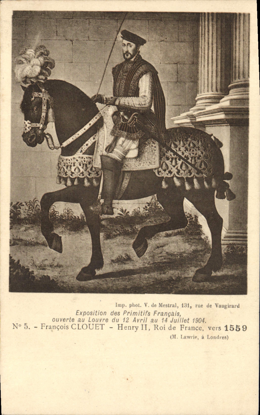 CPA Francois Clouet Henry Roi De France Vers 1559