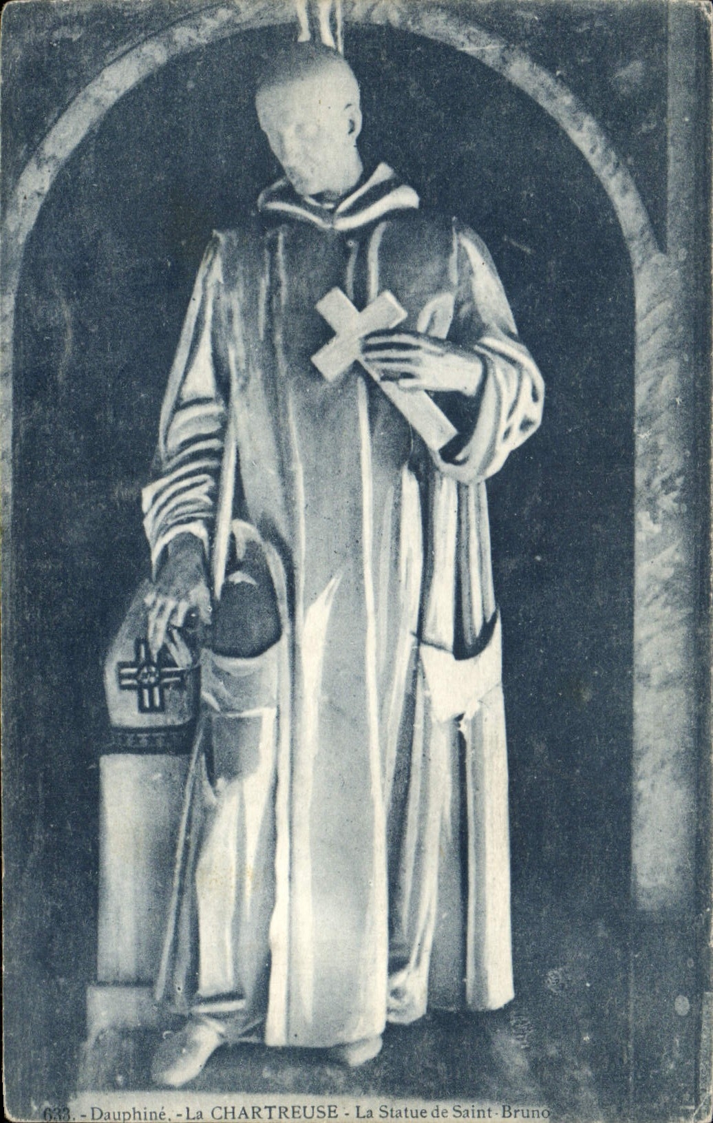 CPA Dauphine La Chartreuse La Statue Saint Bruno