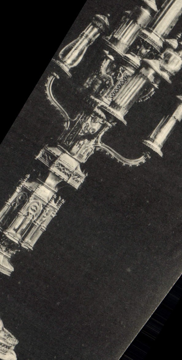 VINTAGE POSTCARD Ochavo Relicario Gotico Con Relics Varied Siglo XV