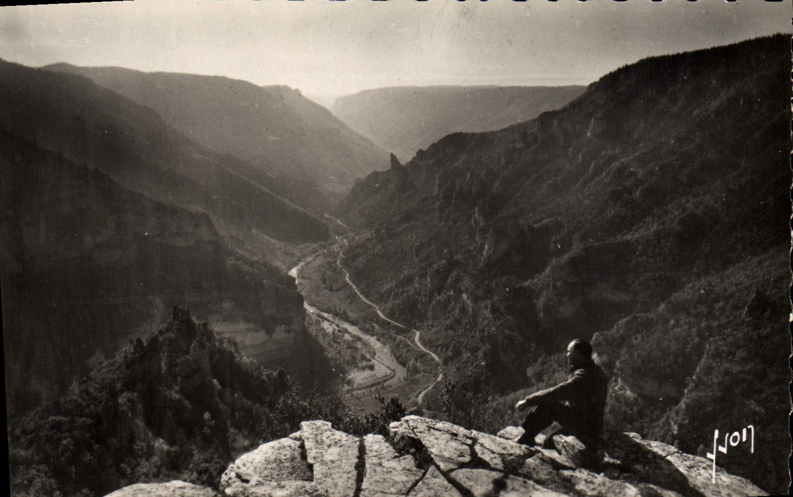 MODERN CARD Gorges of the Tarn Seen from Of the sublime Bridge