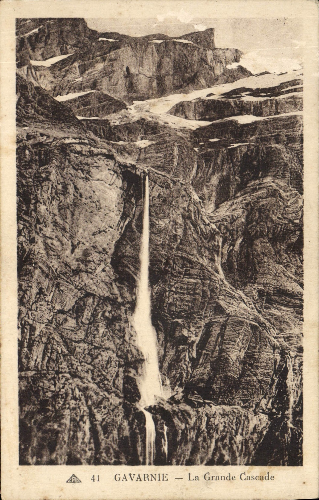 CPA Gavarnie La Grande Cascade