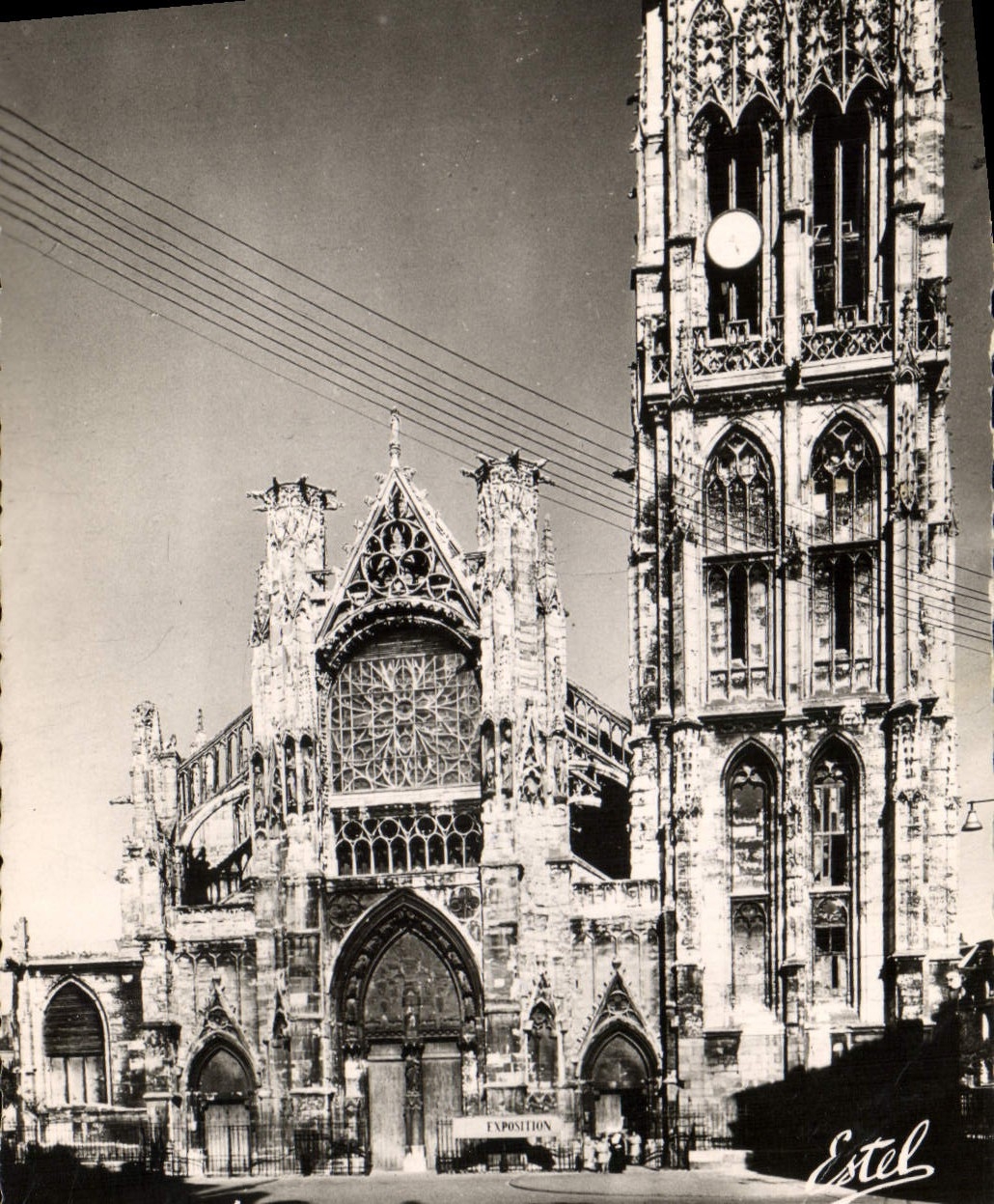 POSTAL MODERNA Dieppe la iglesia Jacques santo