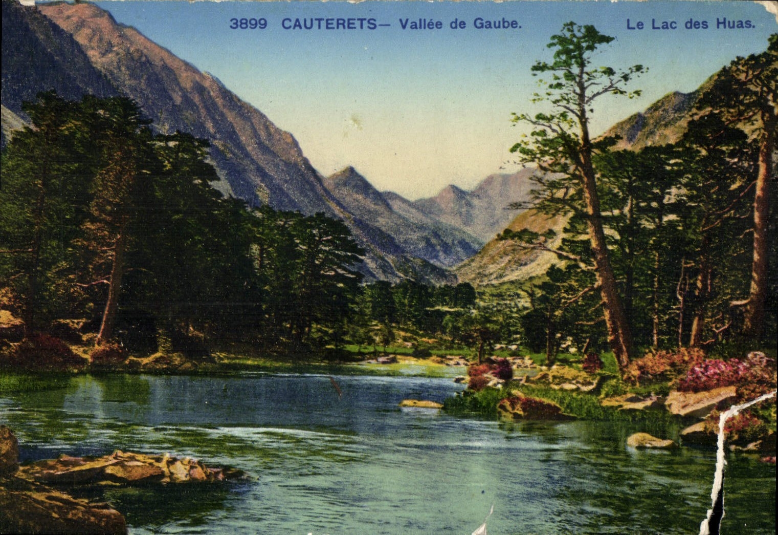 VINTAGE POSTCARD Cauterets Vallee De Gaube the Lake Of Hooted