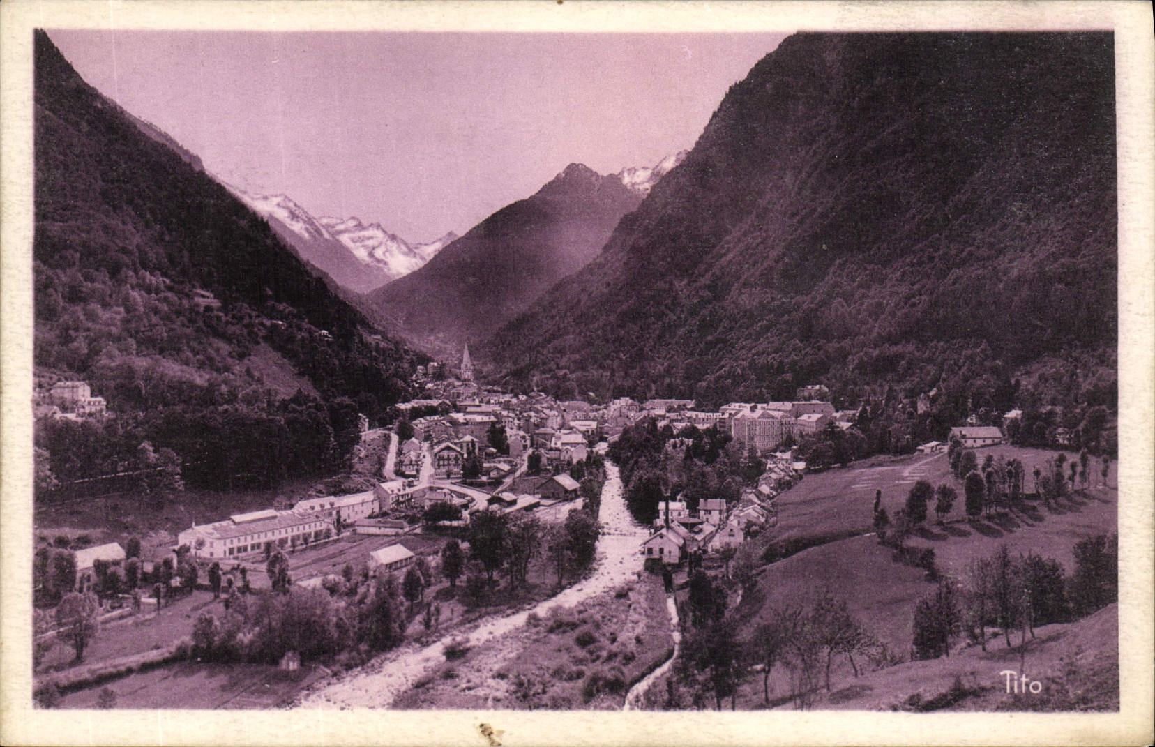 CPA Les Beaux Paysages De France Les Pyrenees Cauterets Vue Generale Prise Du Mamelou