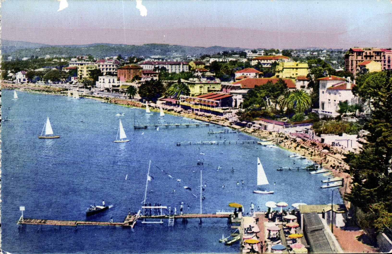 Cuadro total de los pinos de Juan de la POSTAL de la VENDIMIA