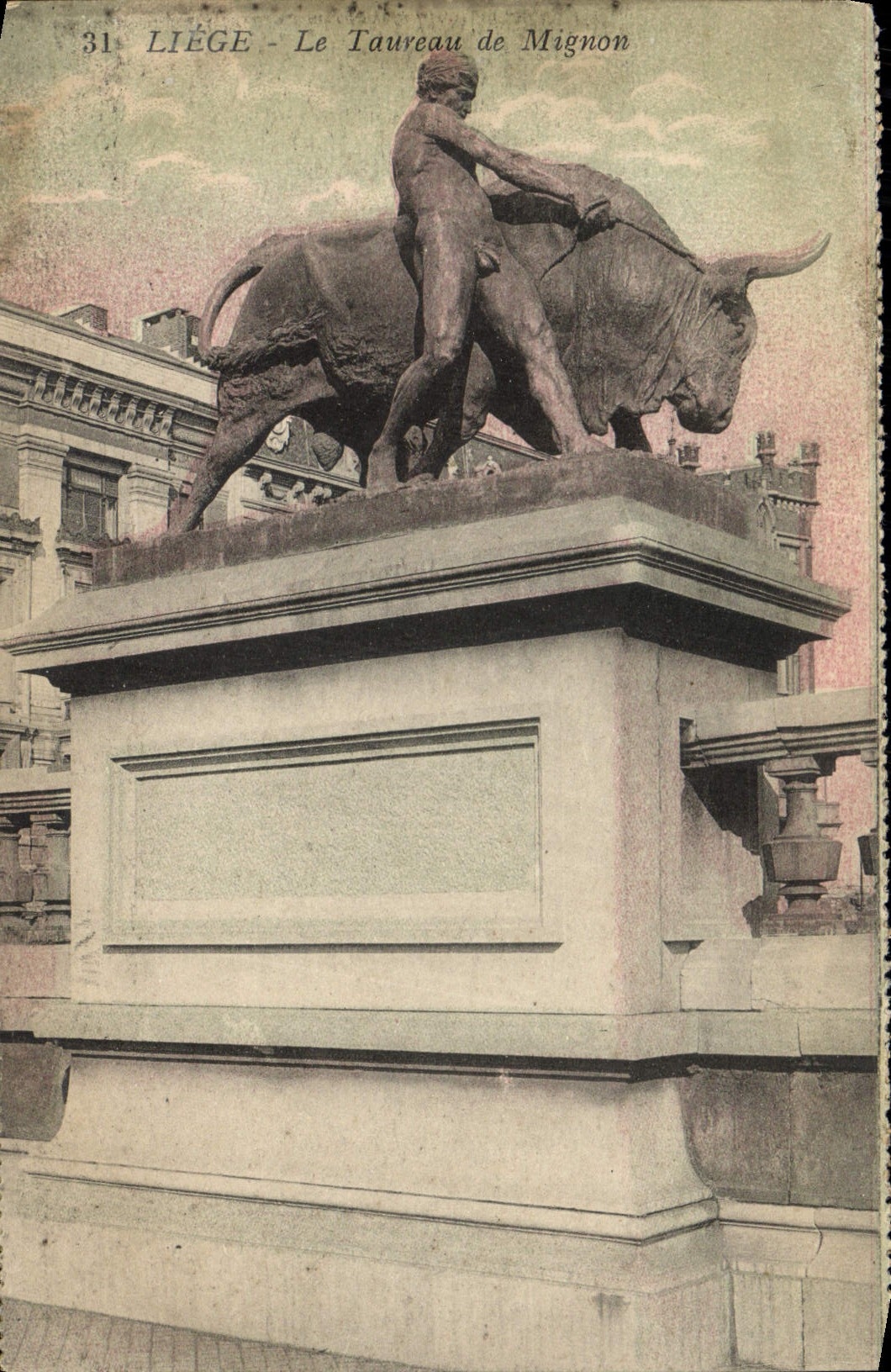CPA Liege Le Taureau De Mignon