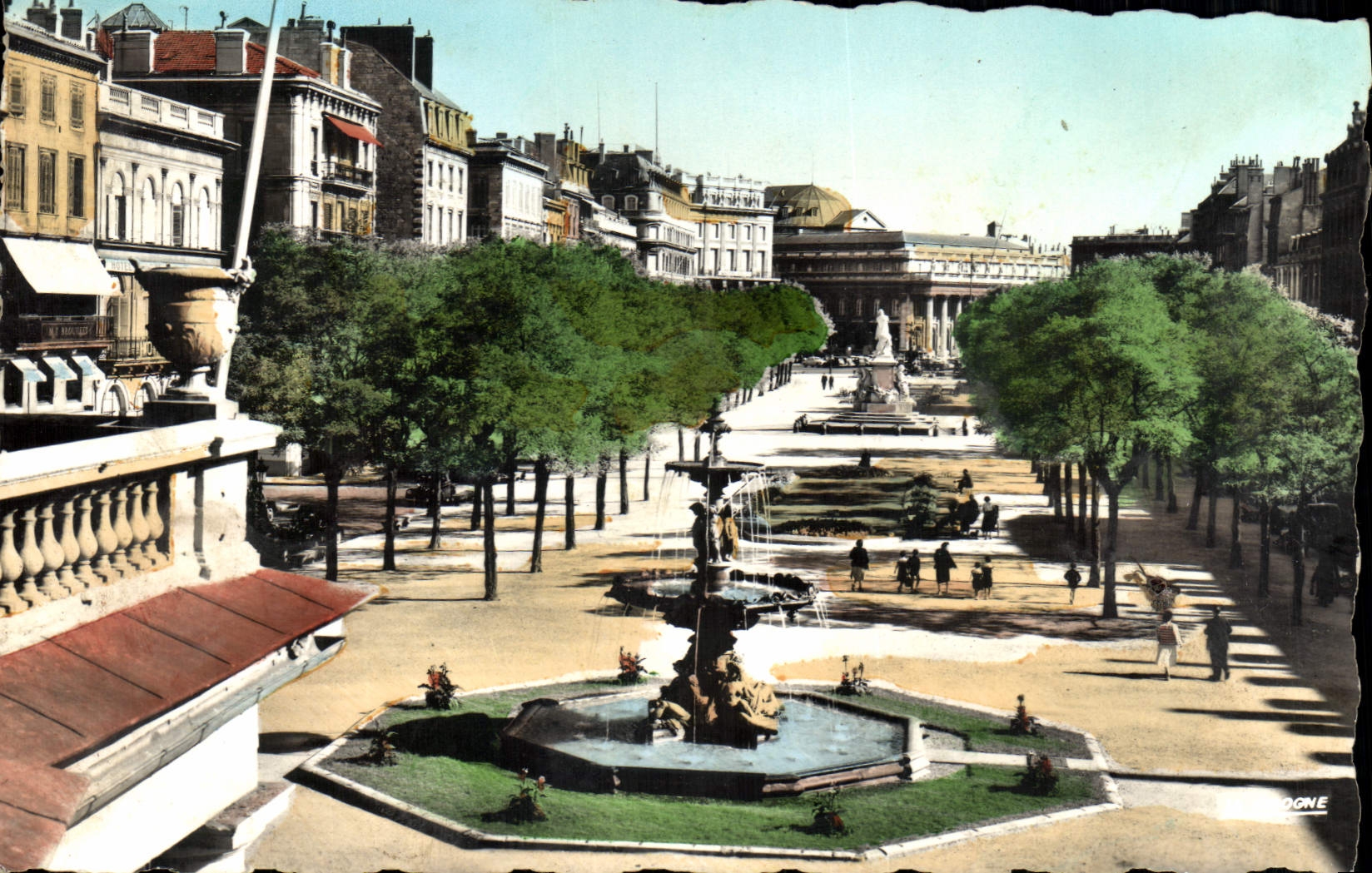 MODERN CARD Bordeaux the Alleys De Tourny