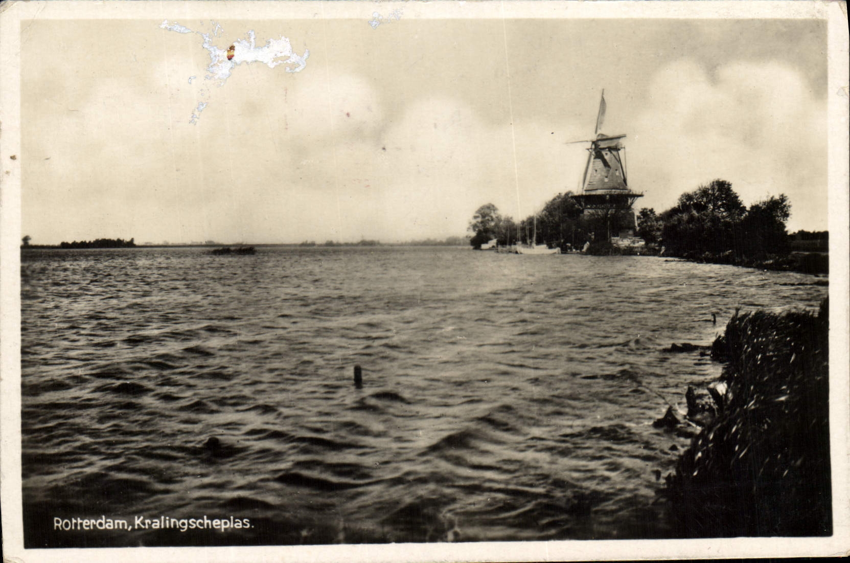 MODERN CARD Rotterdam Kralingscheplas Windmill