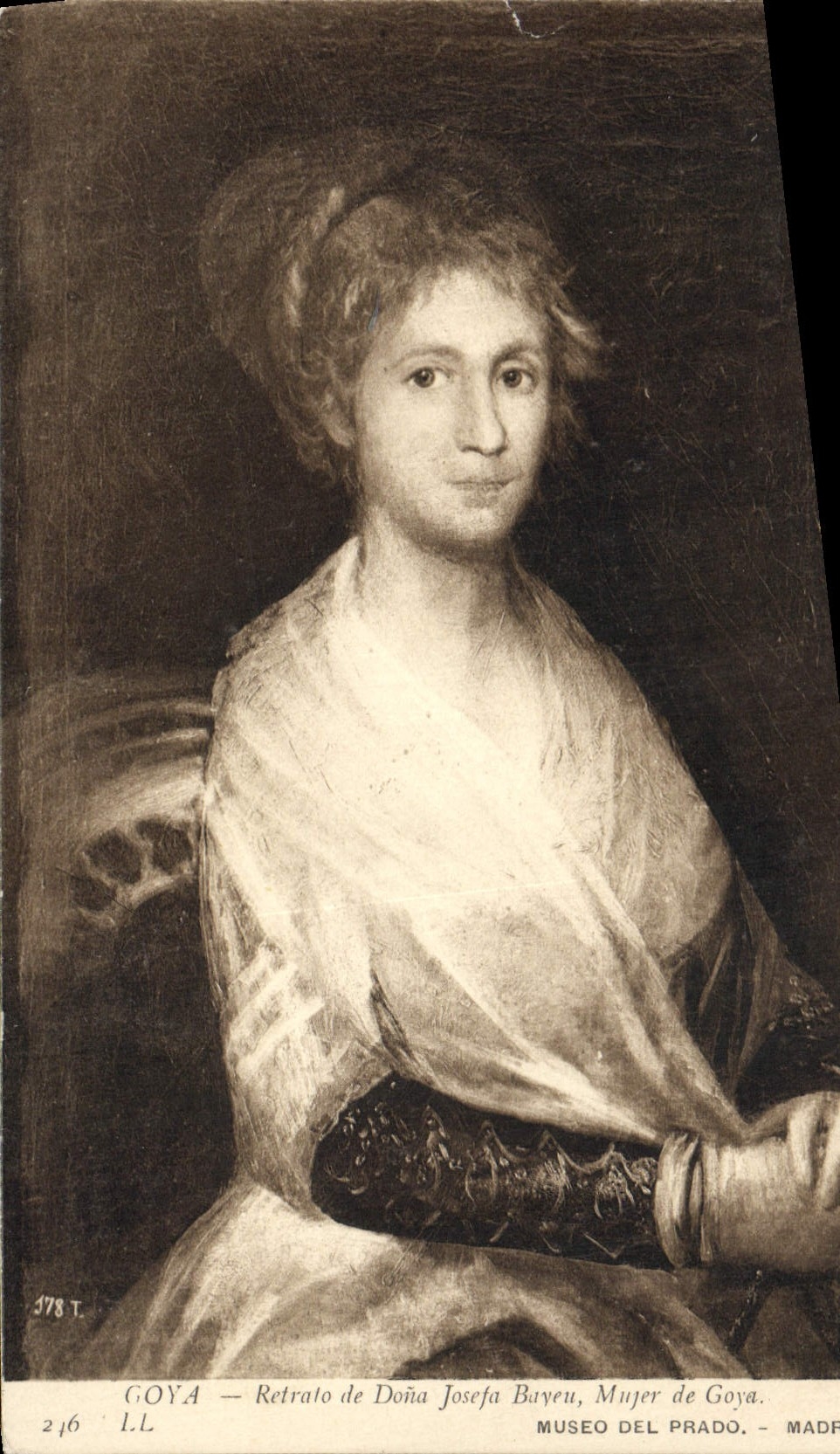 CPA Goya Retrato De Doma Josefa Bayeu Mujer De Goya Museo Del Prado Madrid