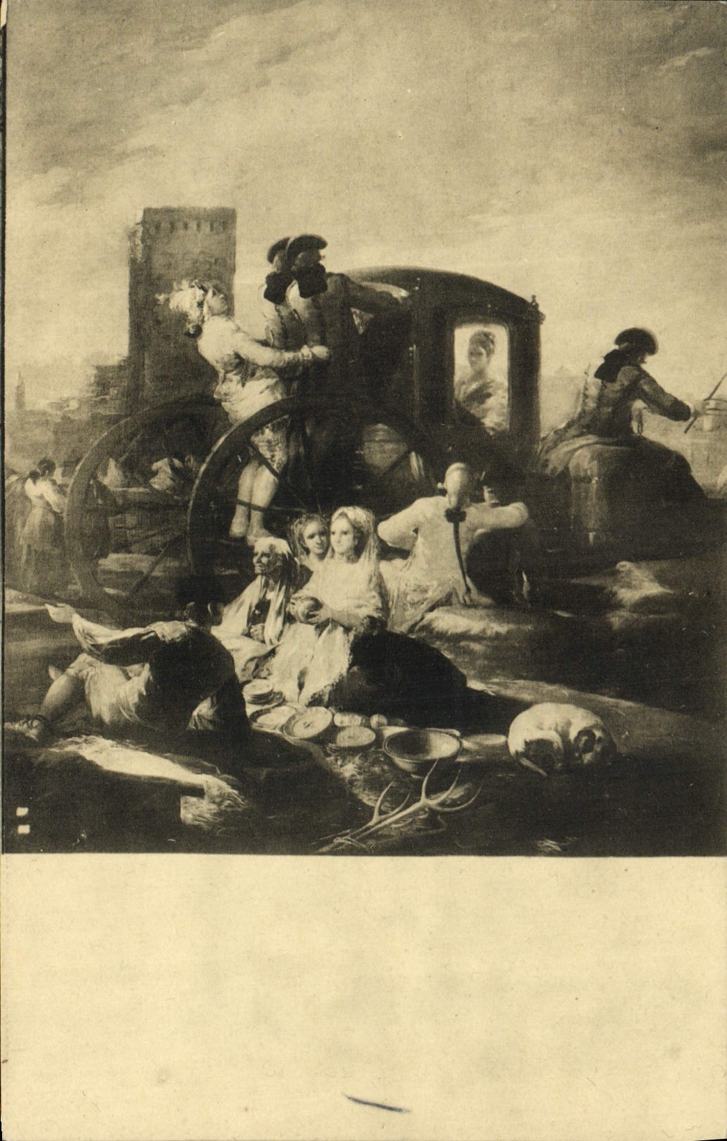 VINTAGE POSTCARD Goya El Cacharrero Museo Del Prado