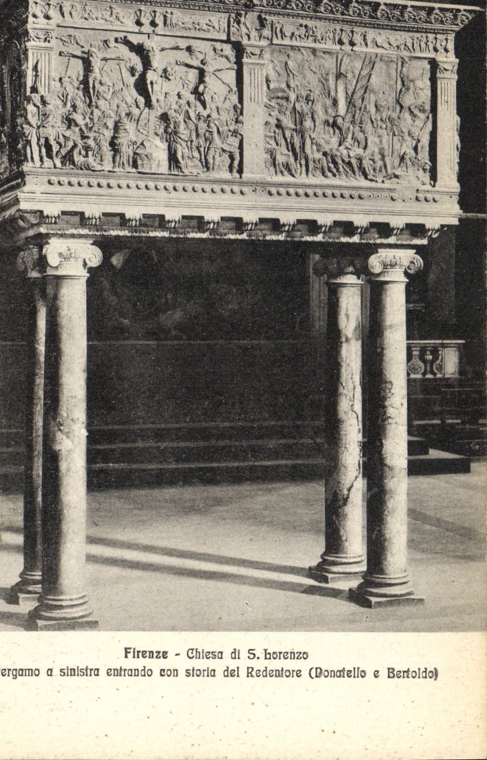 CPA Firenze Chiesa Di S Horenzo Ergamo A sinistra