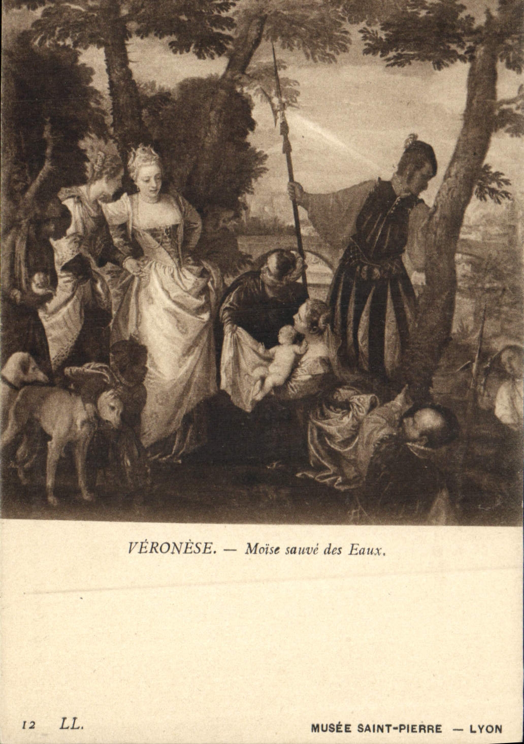 VINTAGE POSTCARD Veronese Braces Safe Water Museum Lyon Saint Pierre