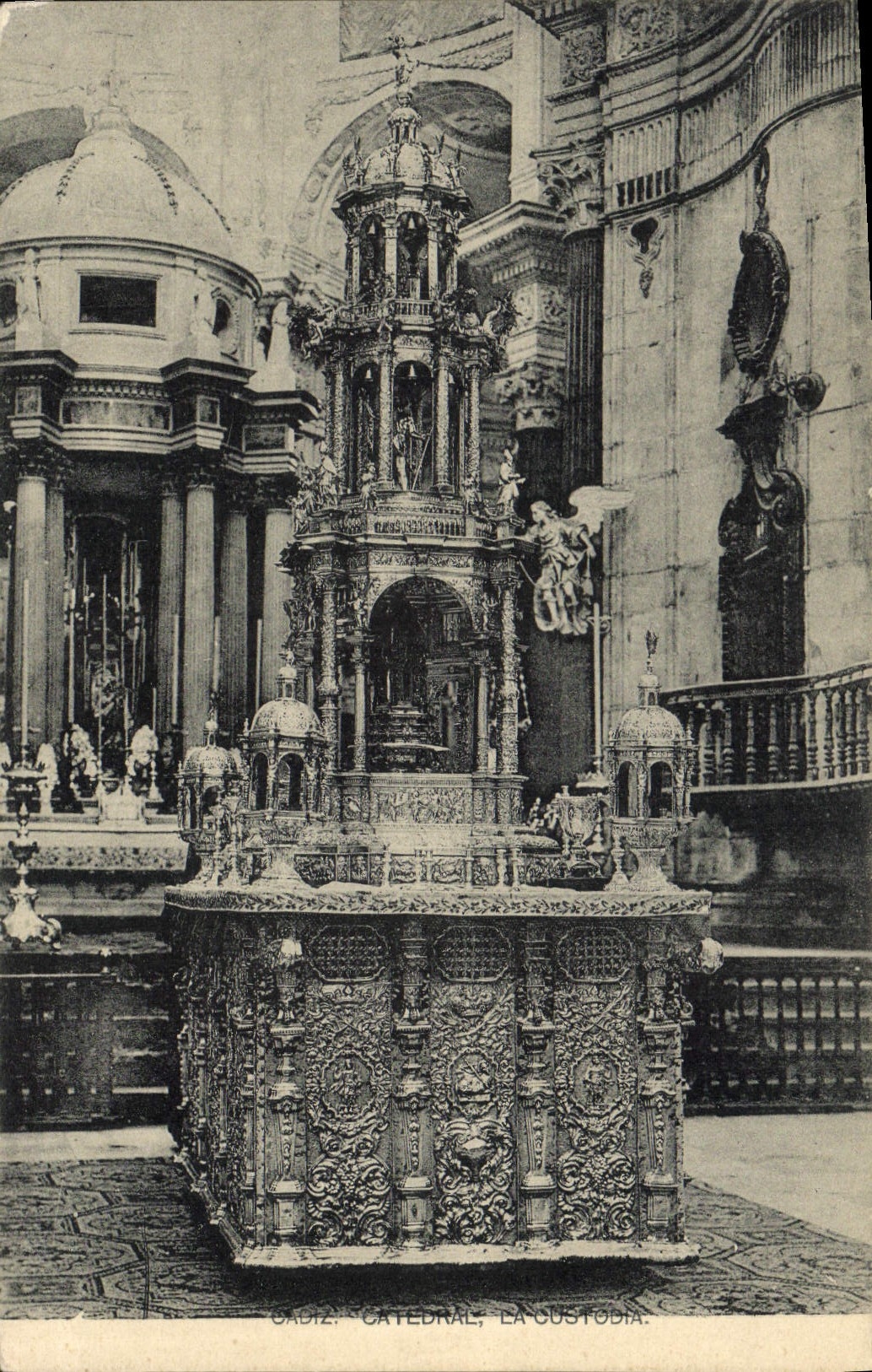 CPA Cadiz Catedral La Custodia