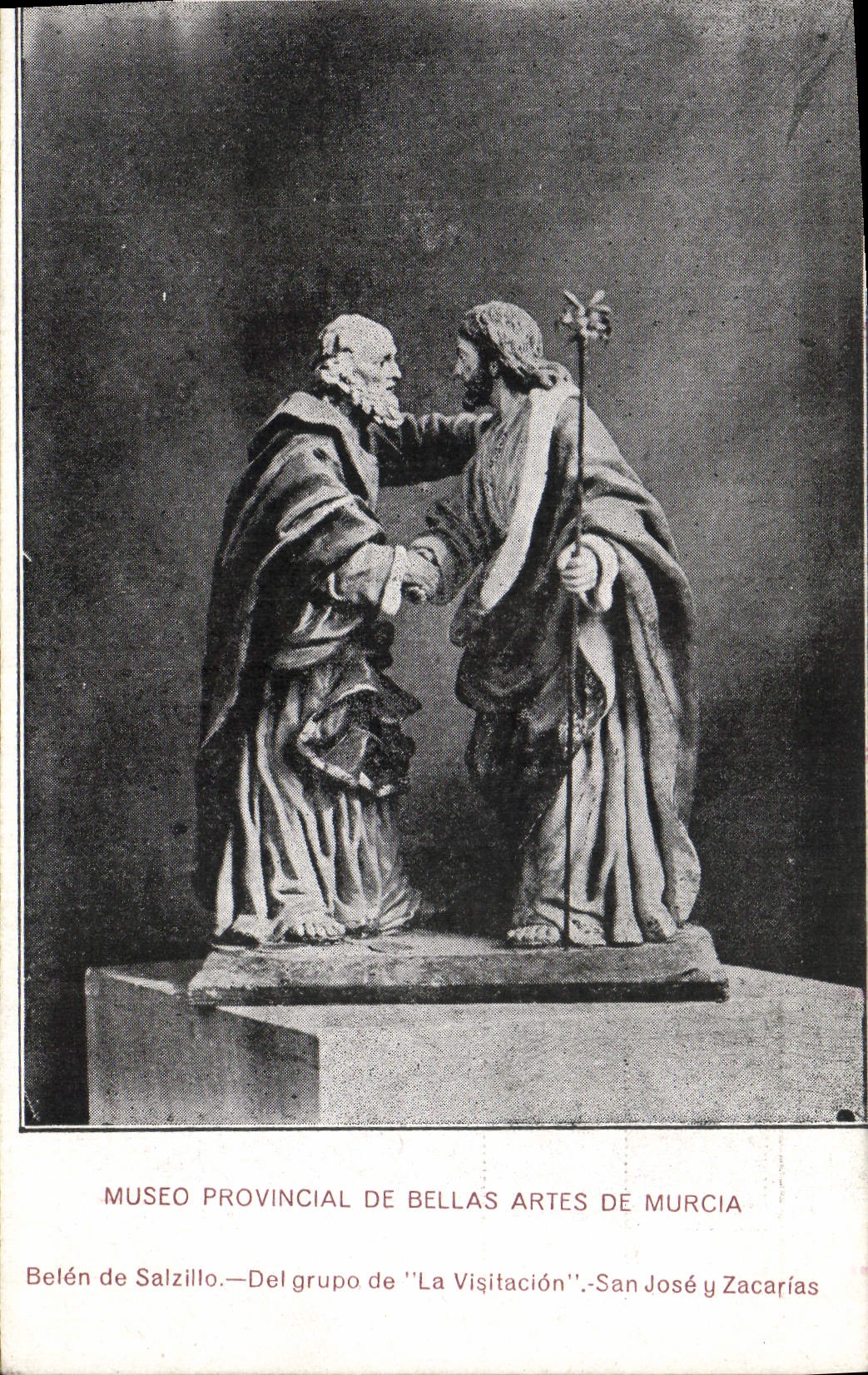 CPA Museo Provincial De Bellas Artes De Murcia Belen de Salzillo La Visitacion 