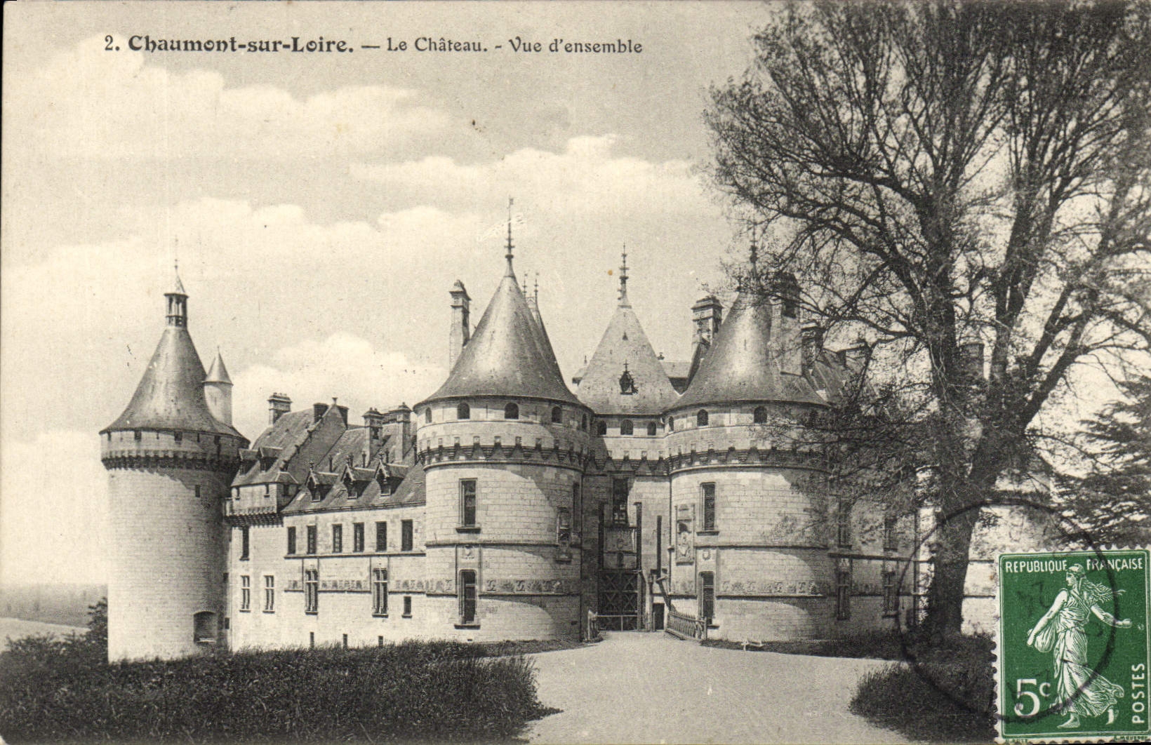 CPA Chaumont Sur Loire Le Chateau Vue d'Ensemble