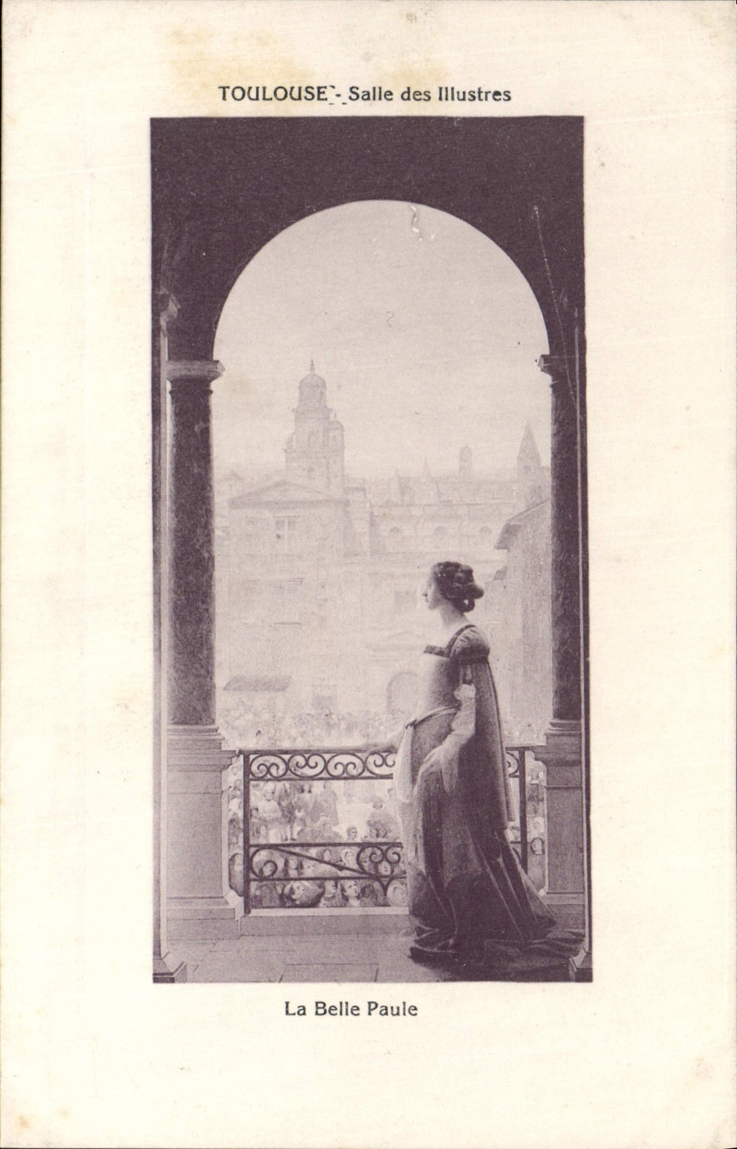 Sitio de Toulouse de la POSTAL de la VENDIMIA de famoso la Paule hermosa