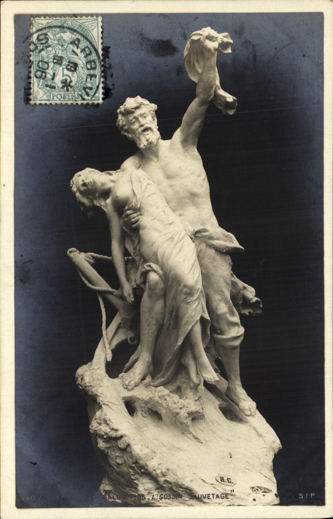 VINTAGE POSTCARD Gossin Rescue