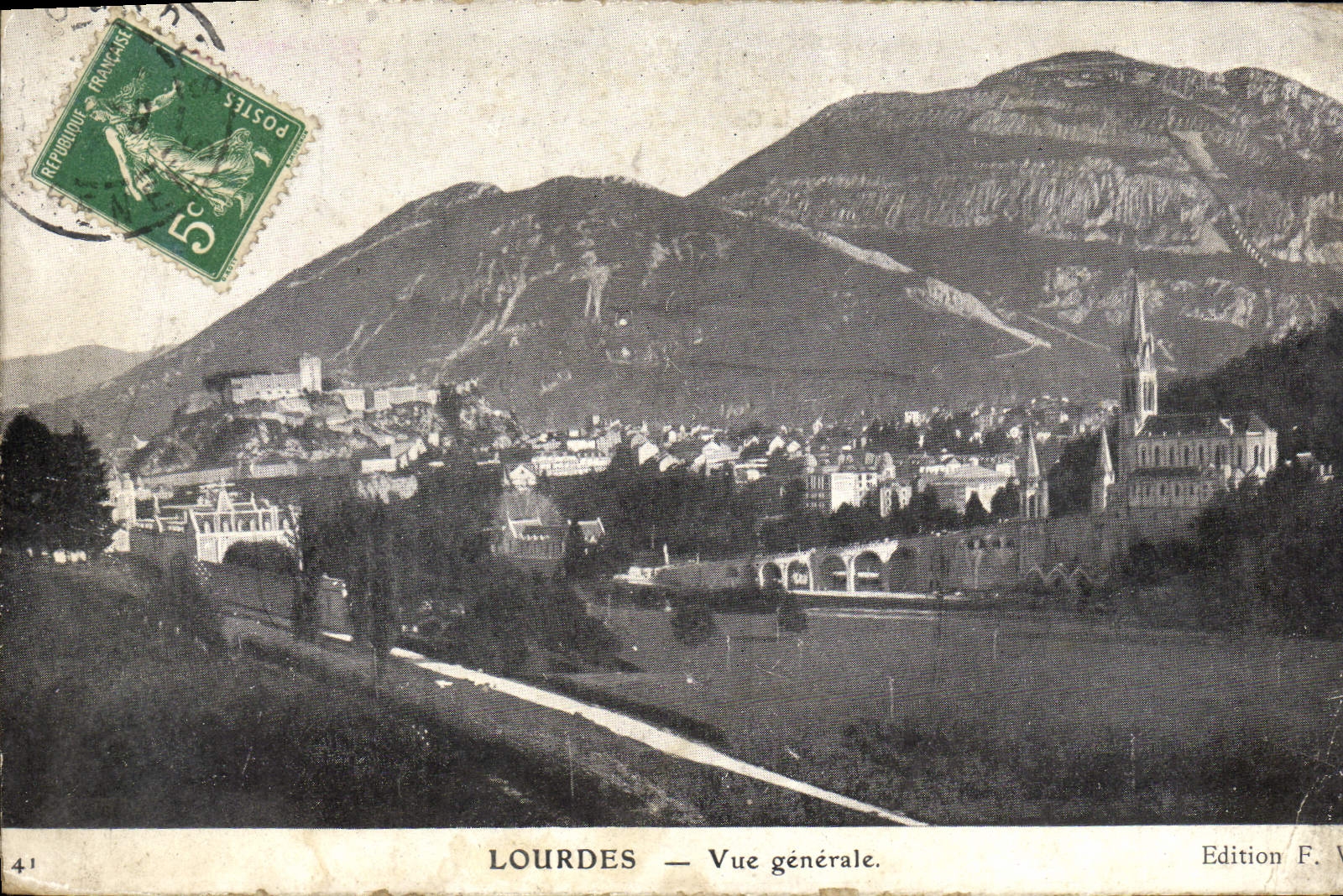 CPA Lourdes Vue Generale