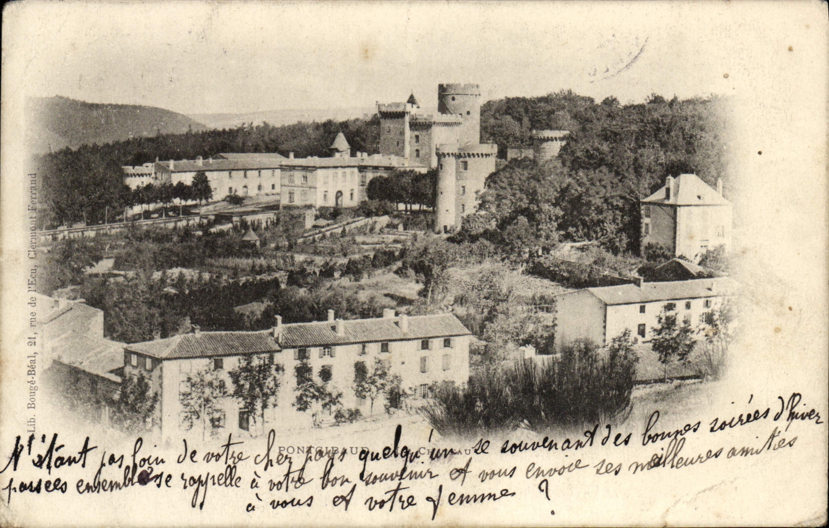 VINTAGE POSTCARD Pontgibaud