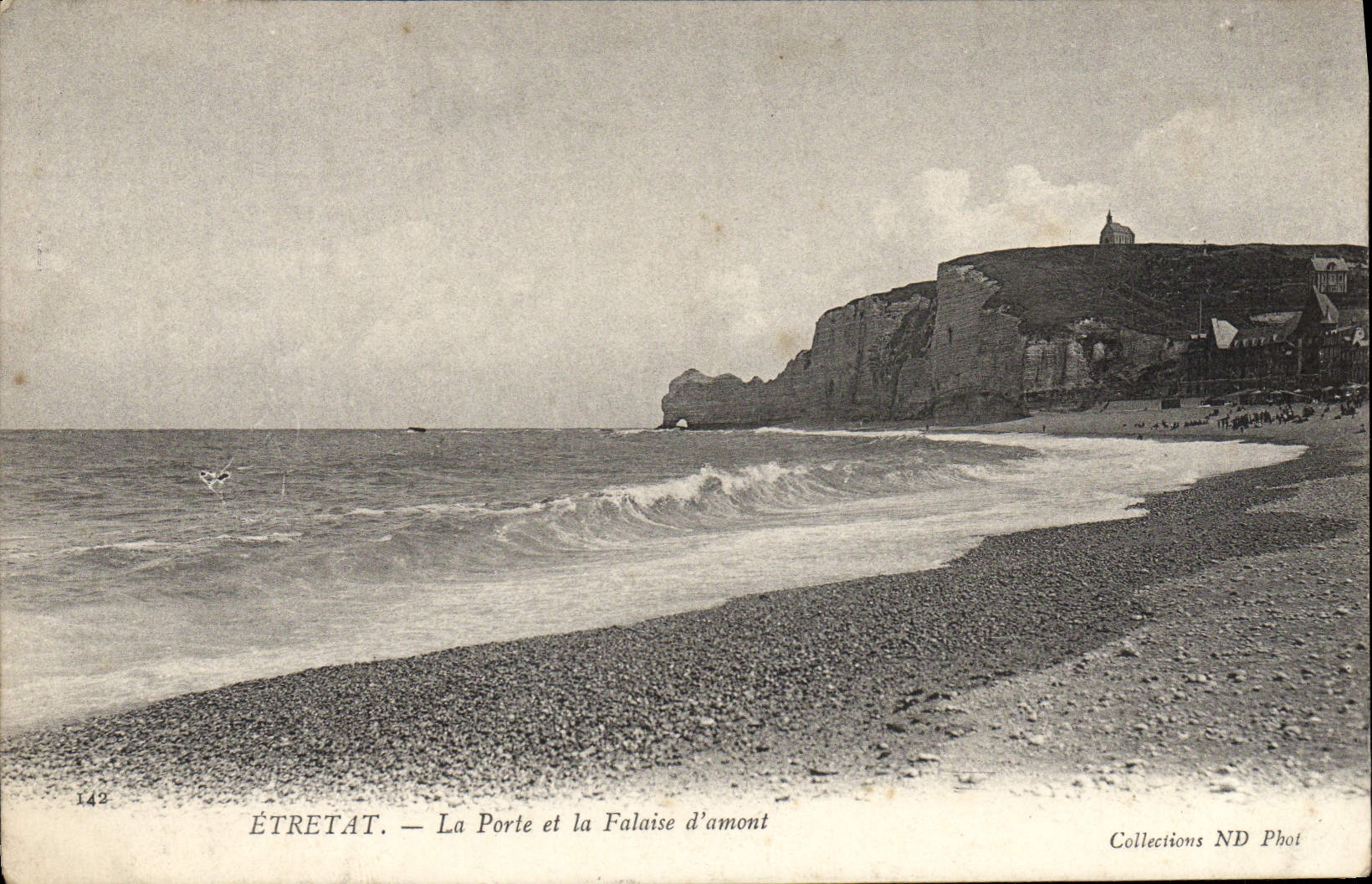 VINTAGE POSTCARD Etretat the Gate And Falase D' Amont