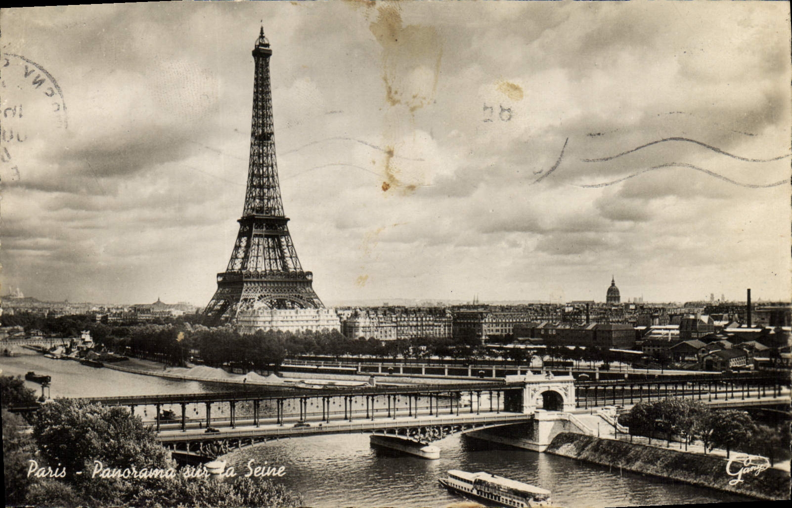CPM Paris Panorama sur la Seine