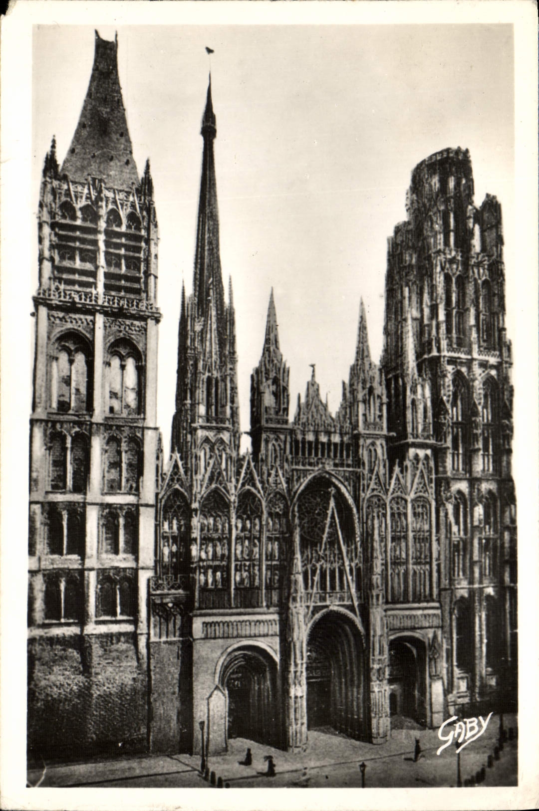 CPA Rouen Facade de la Cathedrale