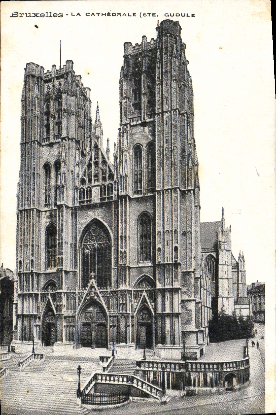 CPA Bruxelles La Cathedrale ste Gudule