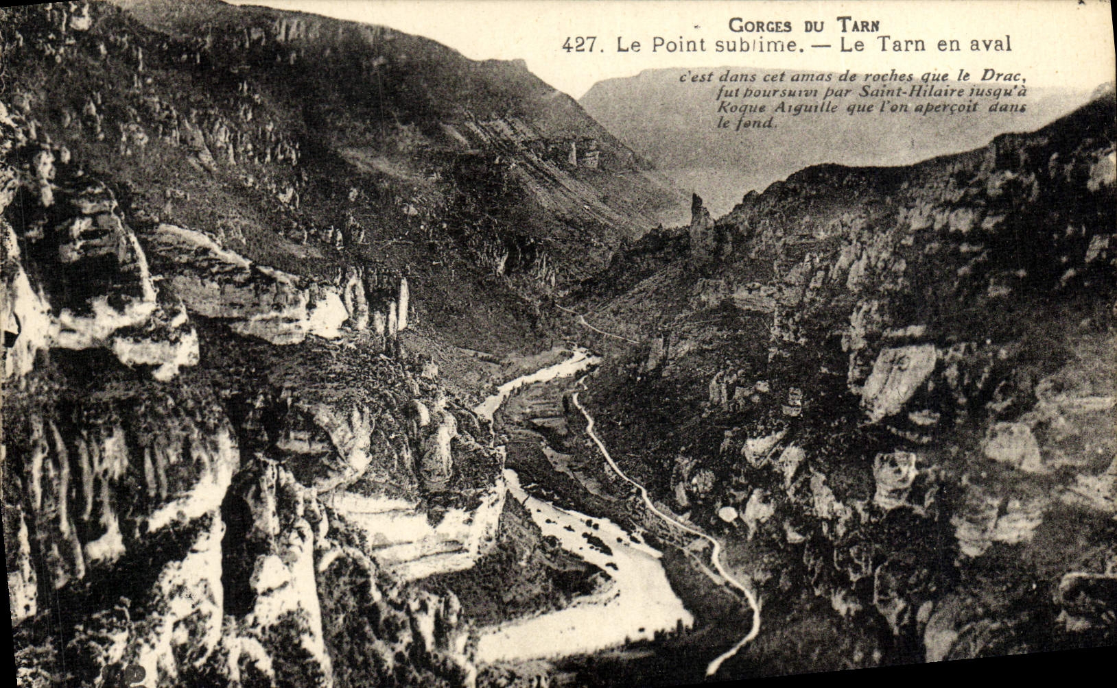 CPA Gorges Du Tarn Le Point subime Le Tarn en aval