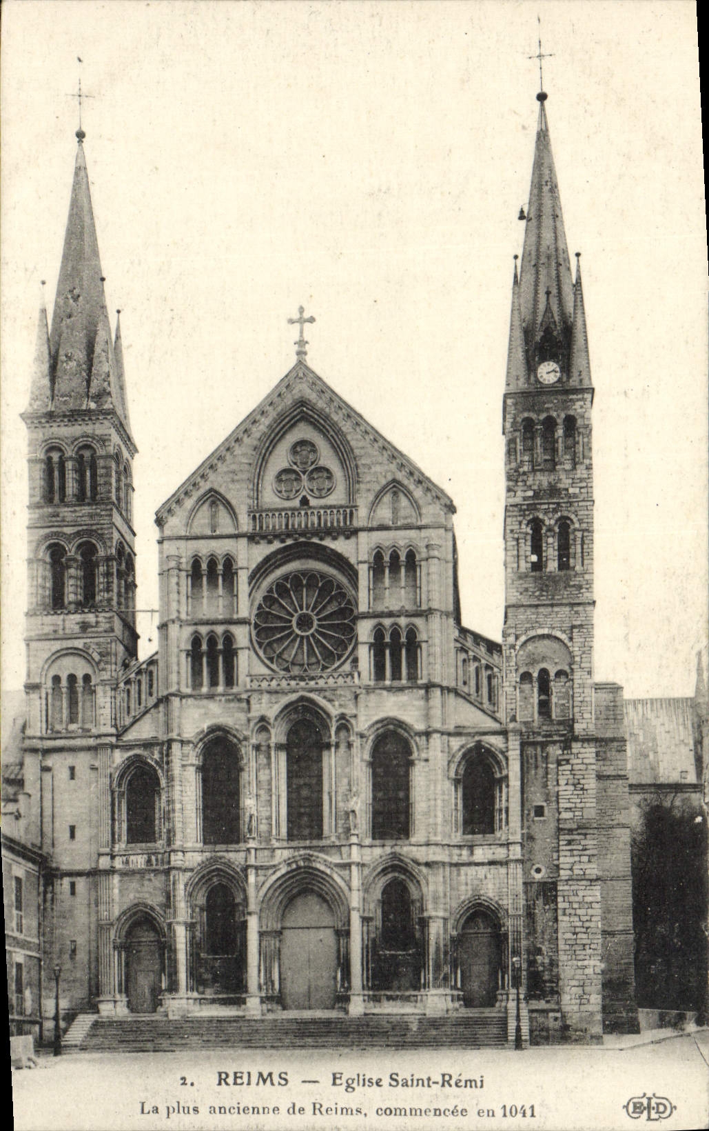 CPA Reims Eglise Saint Remi