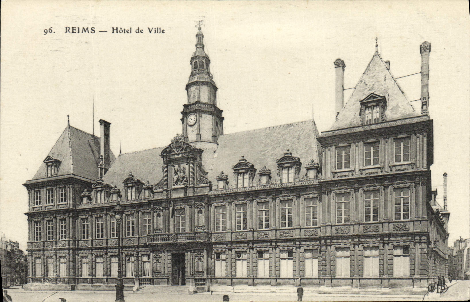 CPA Reims Hotel de Ville