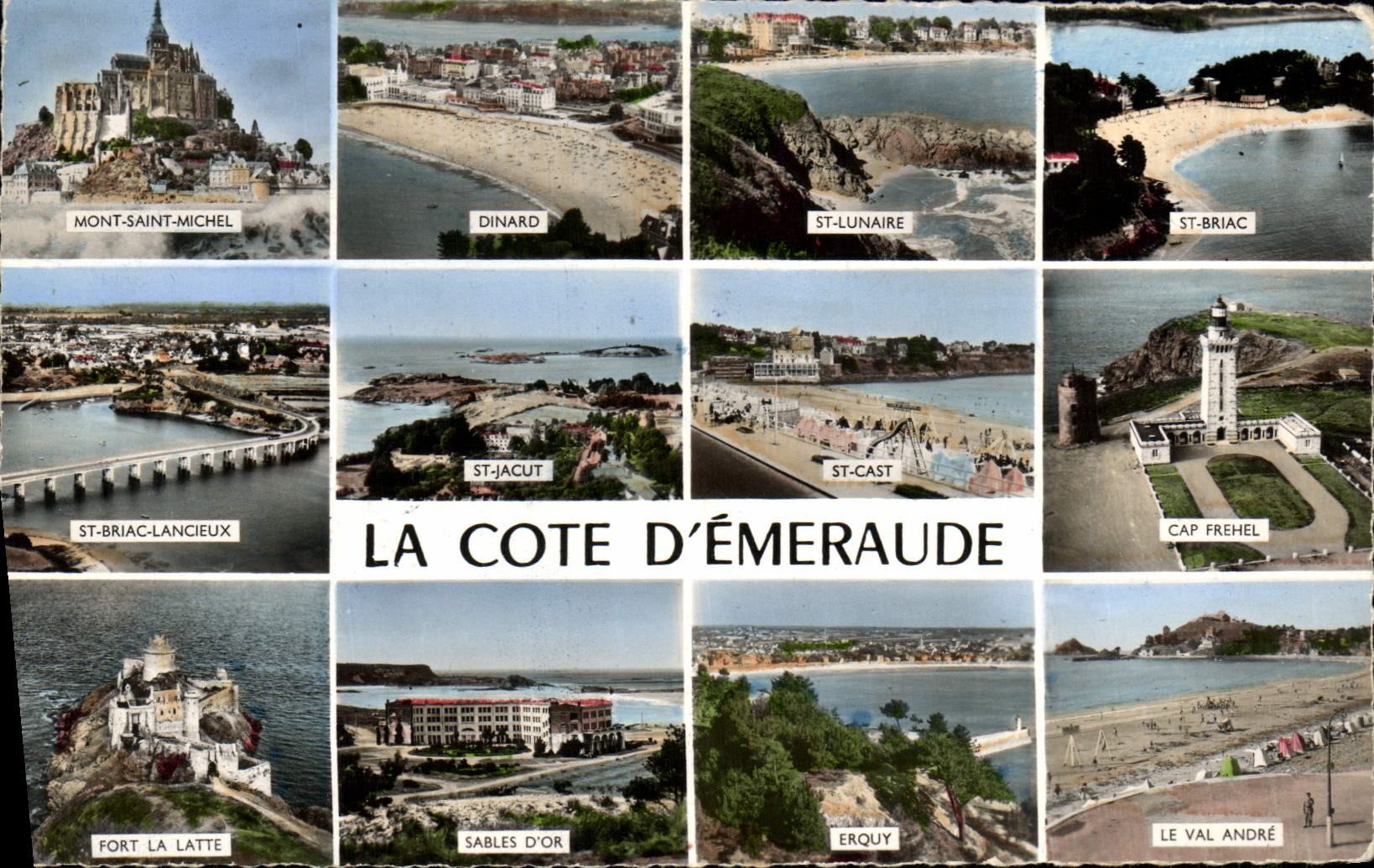 CPM La Cote D'Emeraude Mont Saint Michel Dinard St Lunaire St Briac 