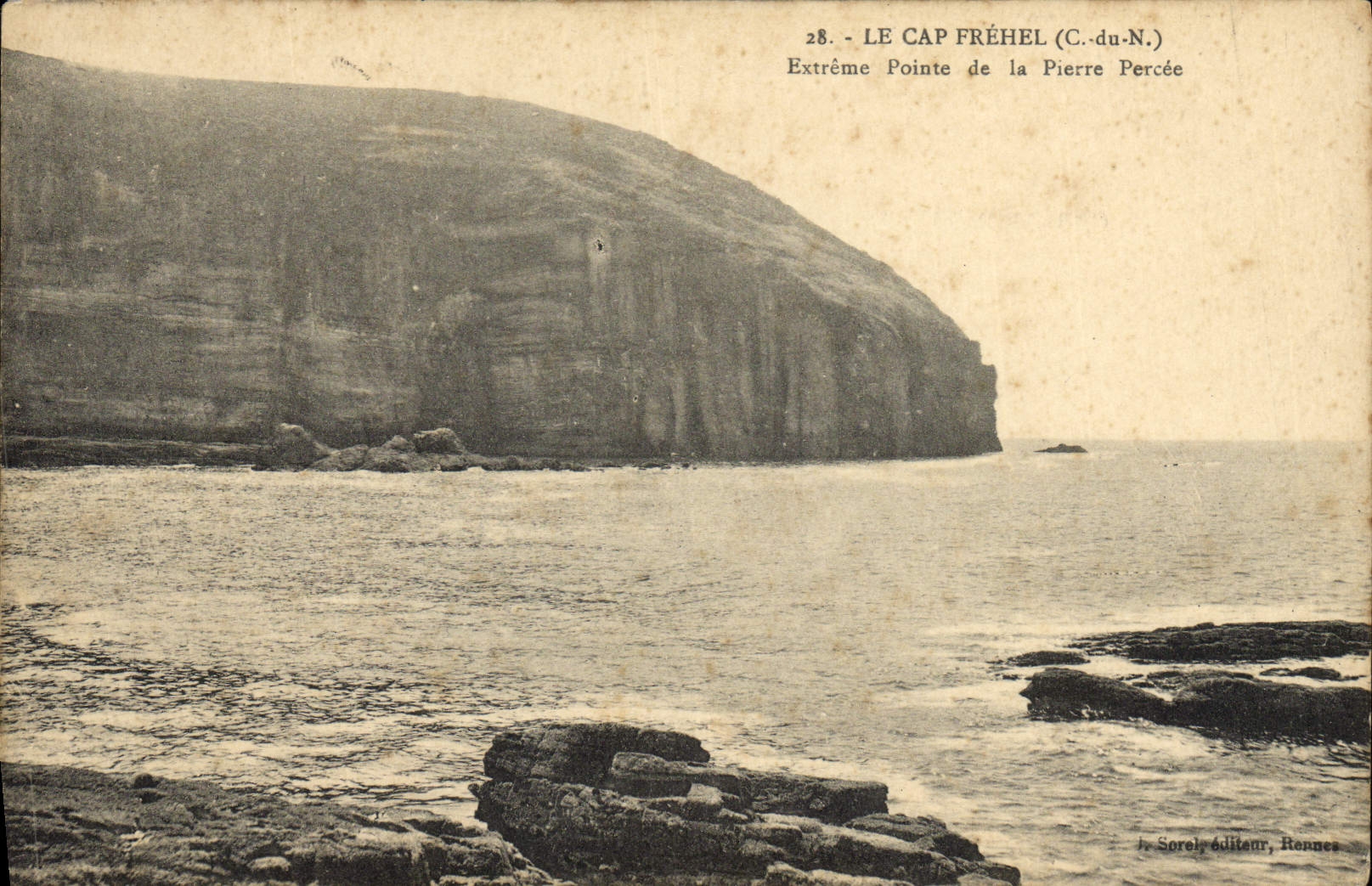 CPA Le Cap Frehel Extreme pointe de la pierre percee