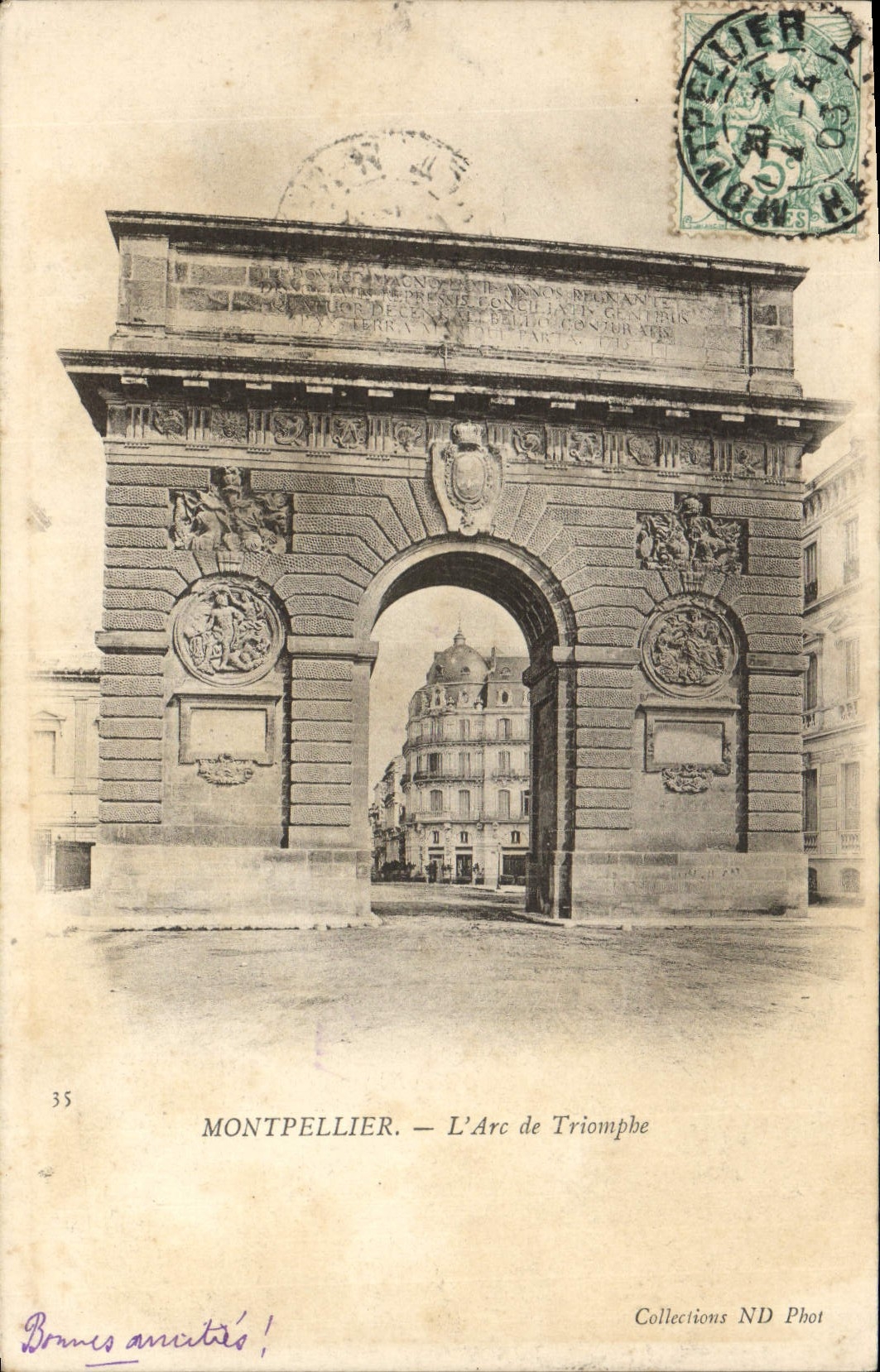 CPA Montpellier L'Arc de Triomphe