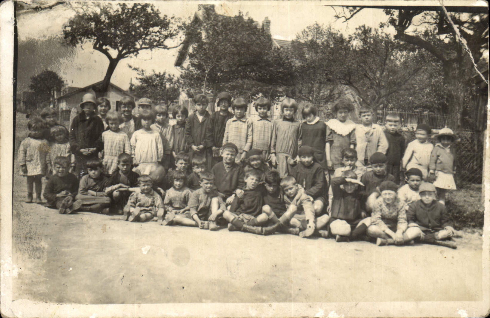 Real photo Summer camp Children Folklore