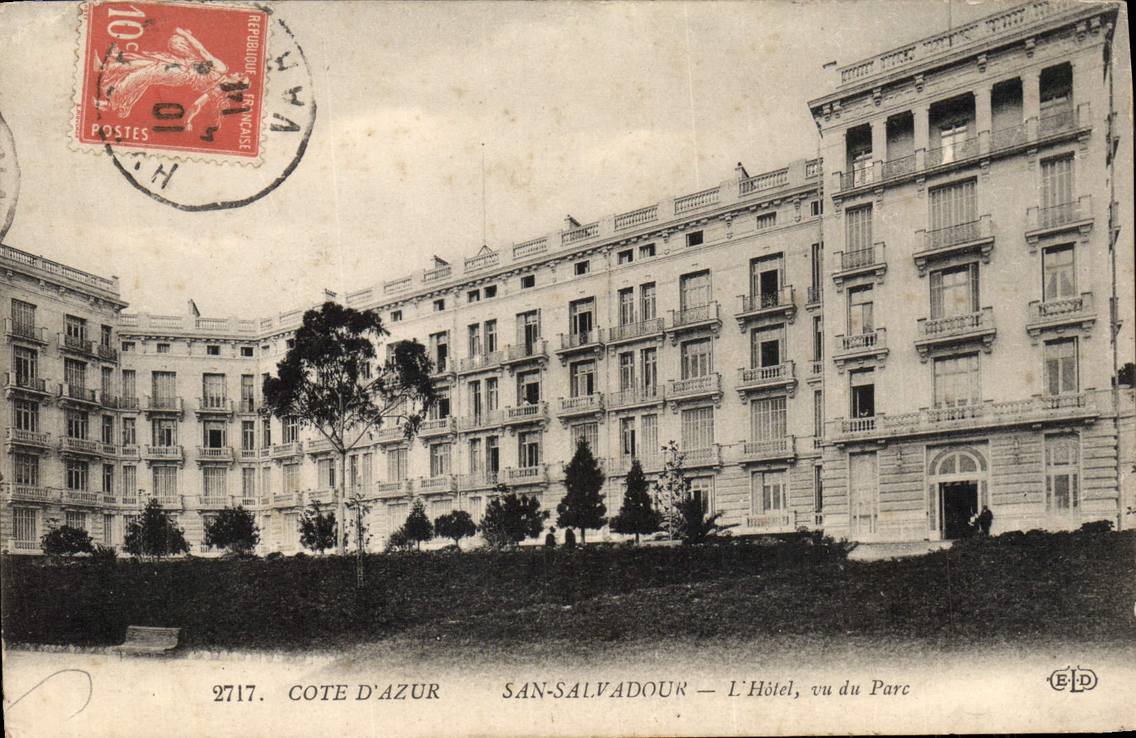 CPA Cote D'Azur Sam Salvadour L'hotel de ville