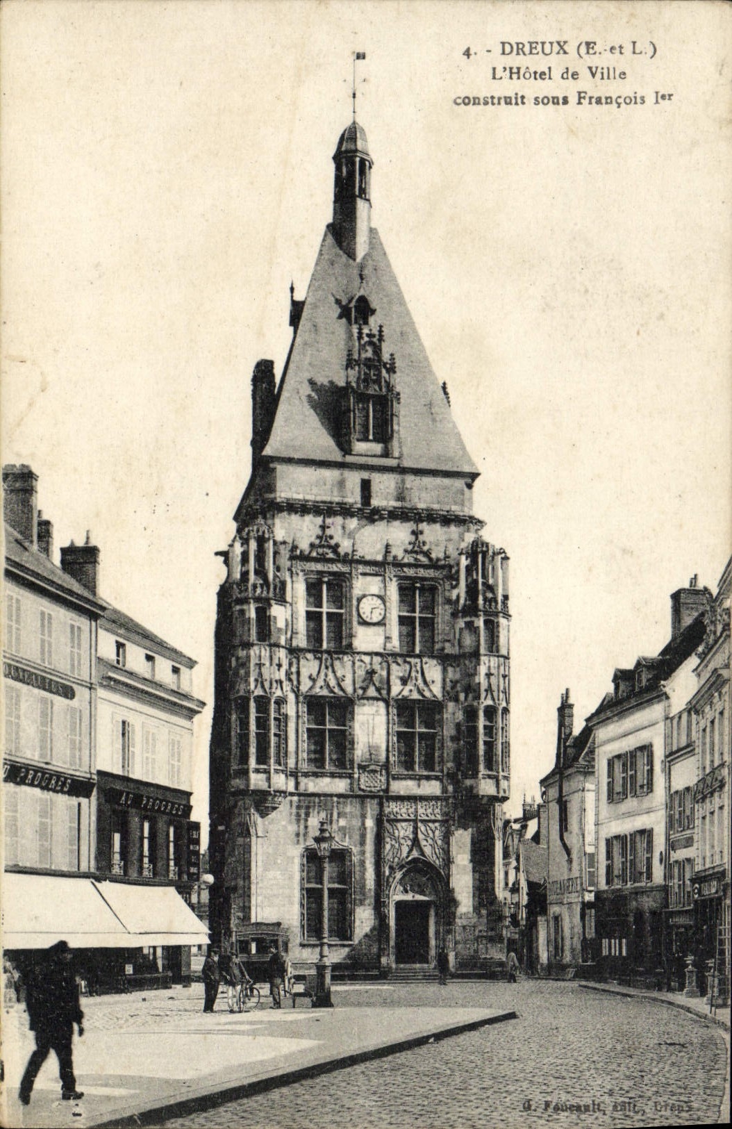 CPA Dreux L'Hotel de Ville